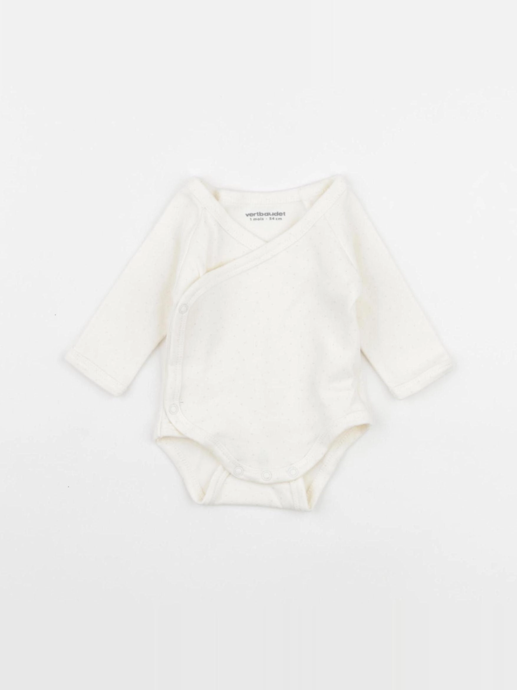 Vertbaudet - body beige - 1 mois