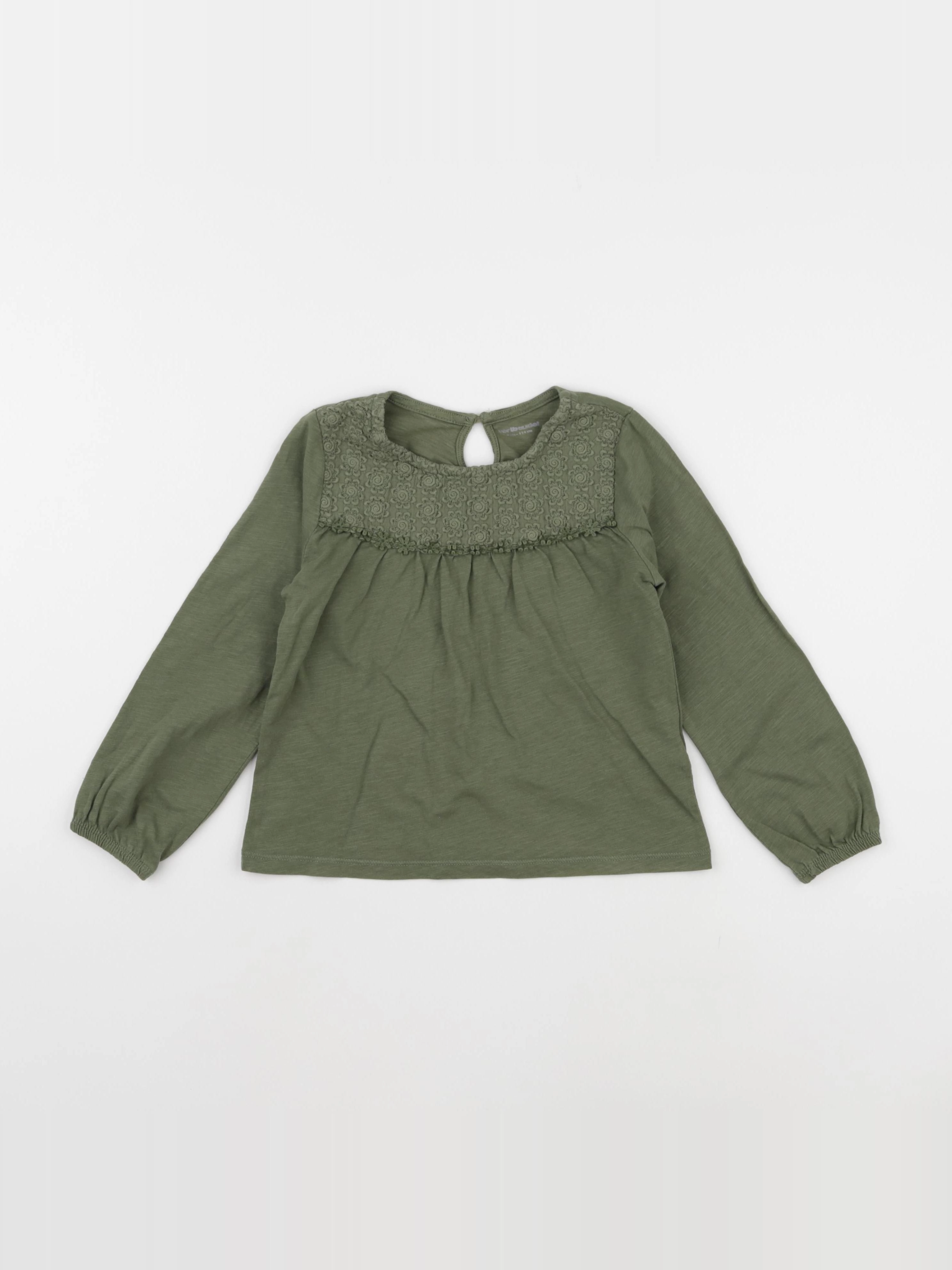 Vertbaudet - tee-shirt vert - 6 ans