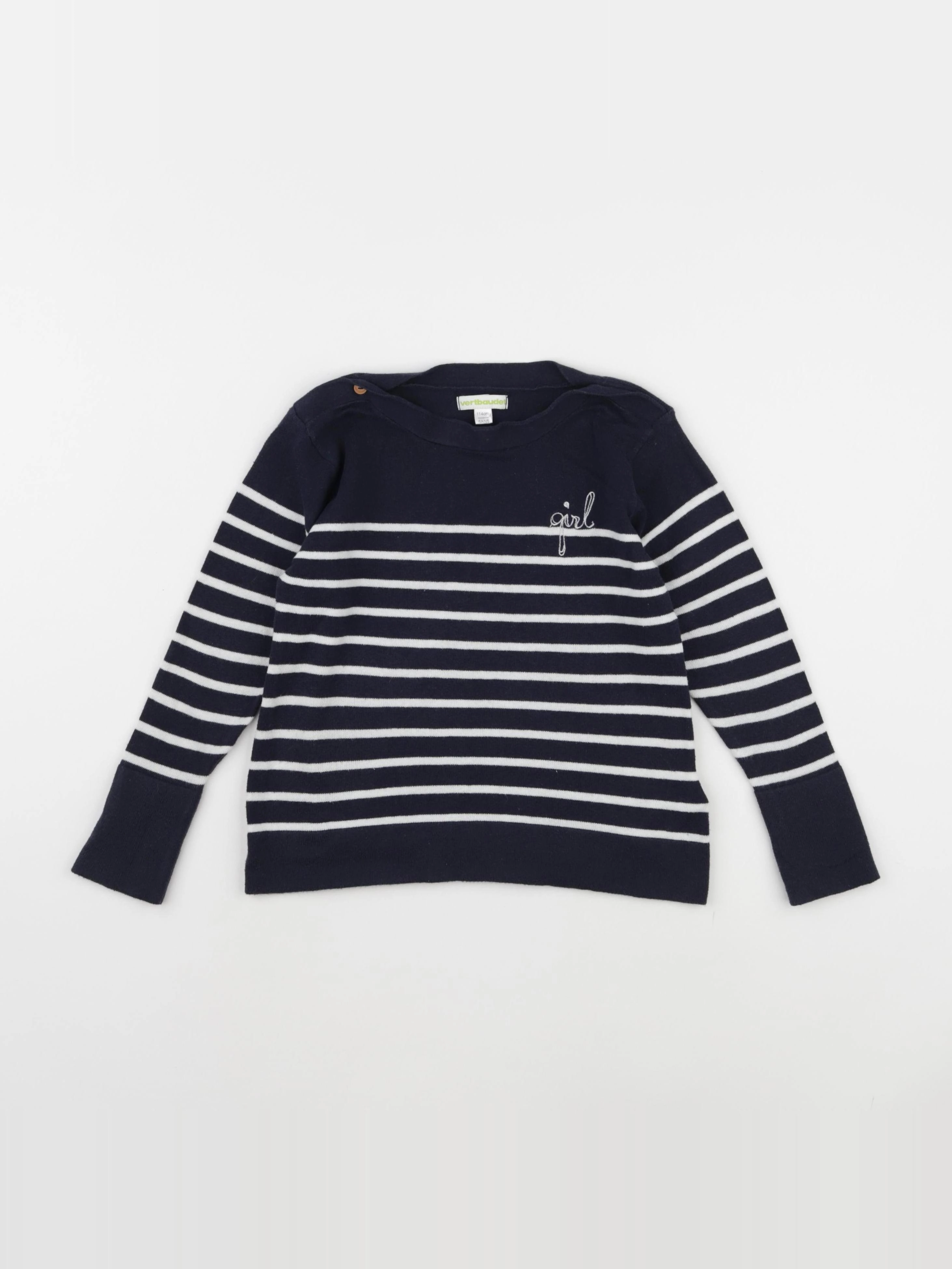 Vertbaudet - pull bleu - 8 ans