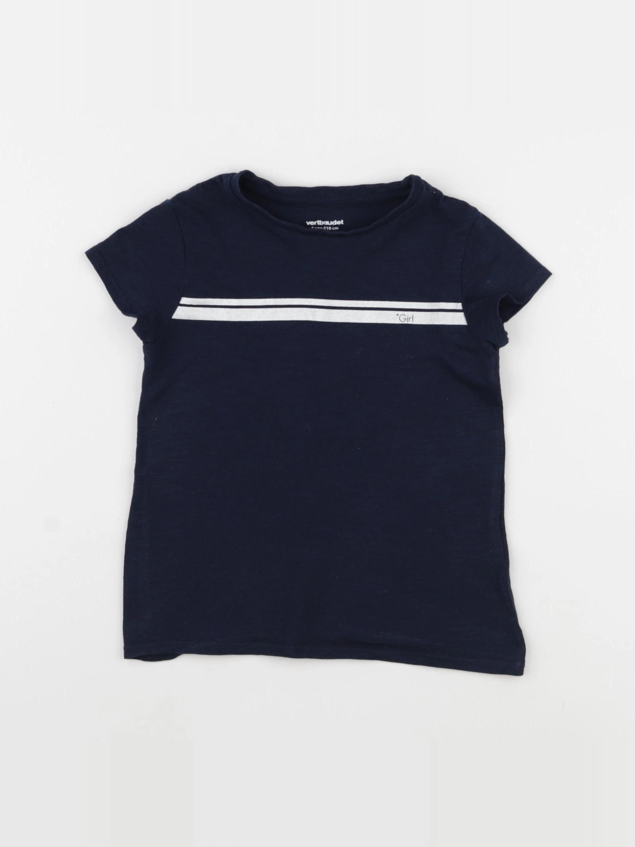 Vertbaudet - tee-shirt bleu - 5 ans