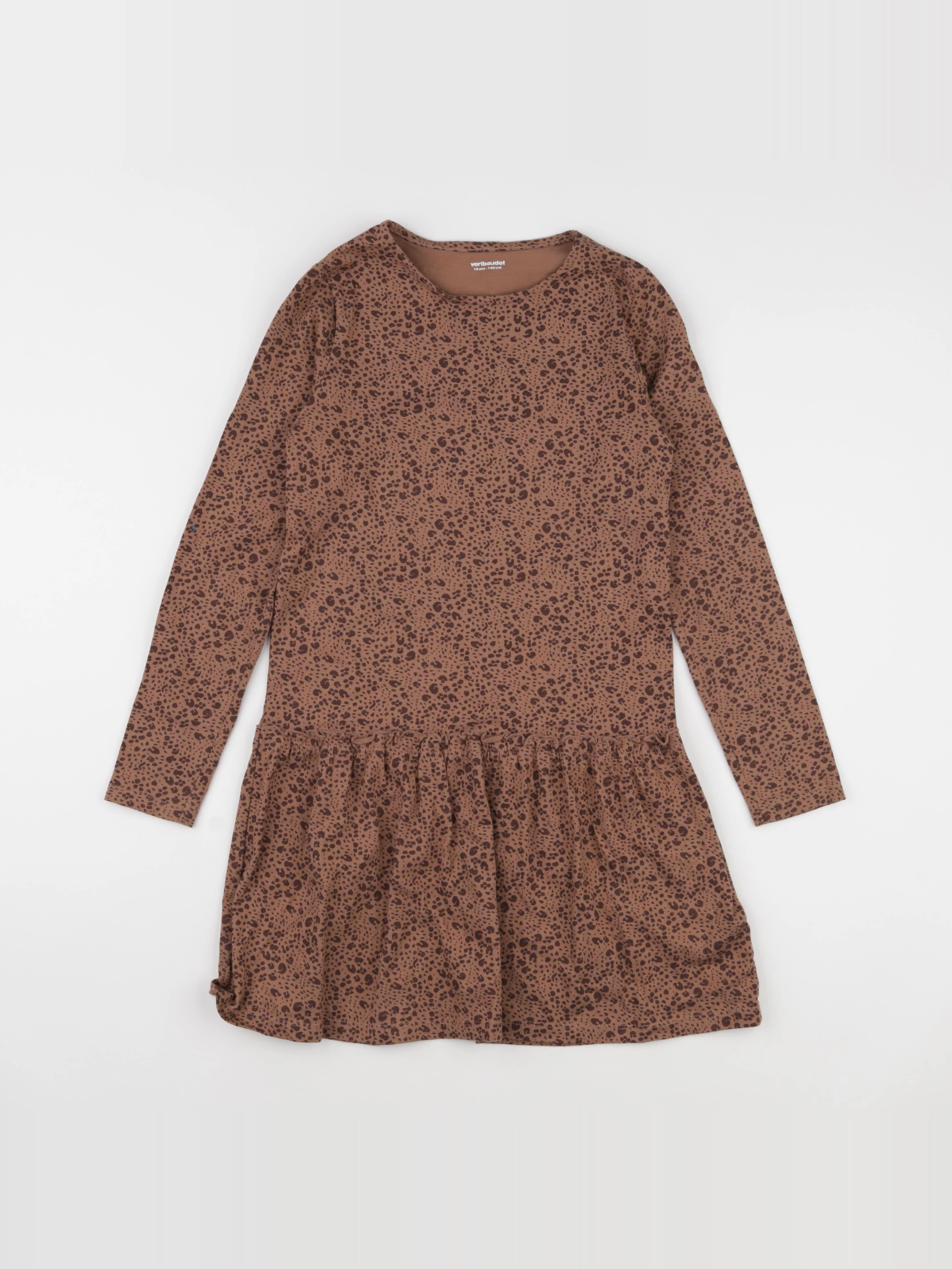 Vertbaudet - robe marron - 10 ans