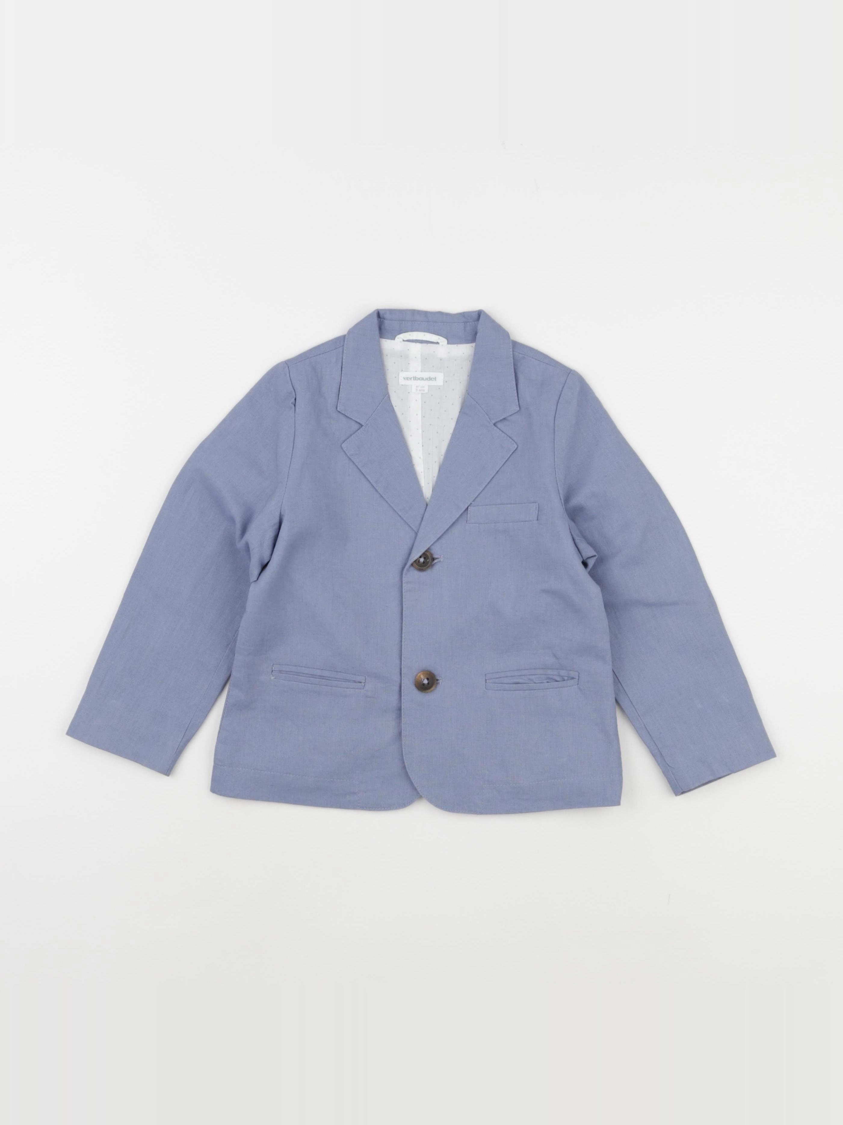 Vertbaudet - veste bleu - 3 ans