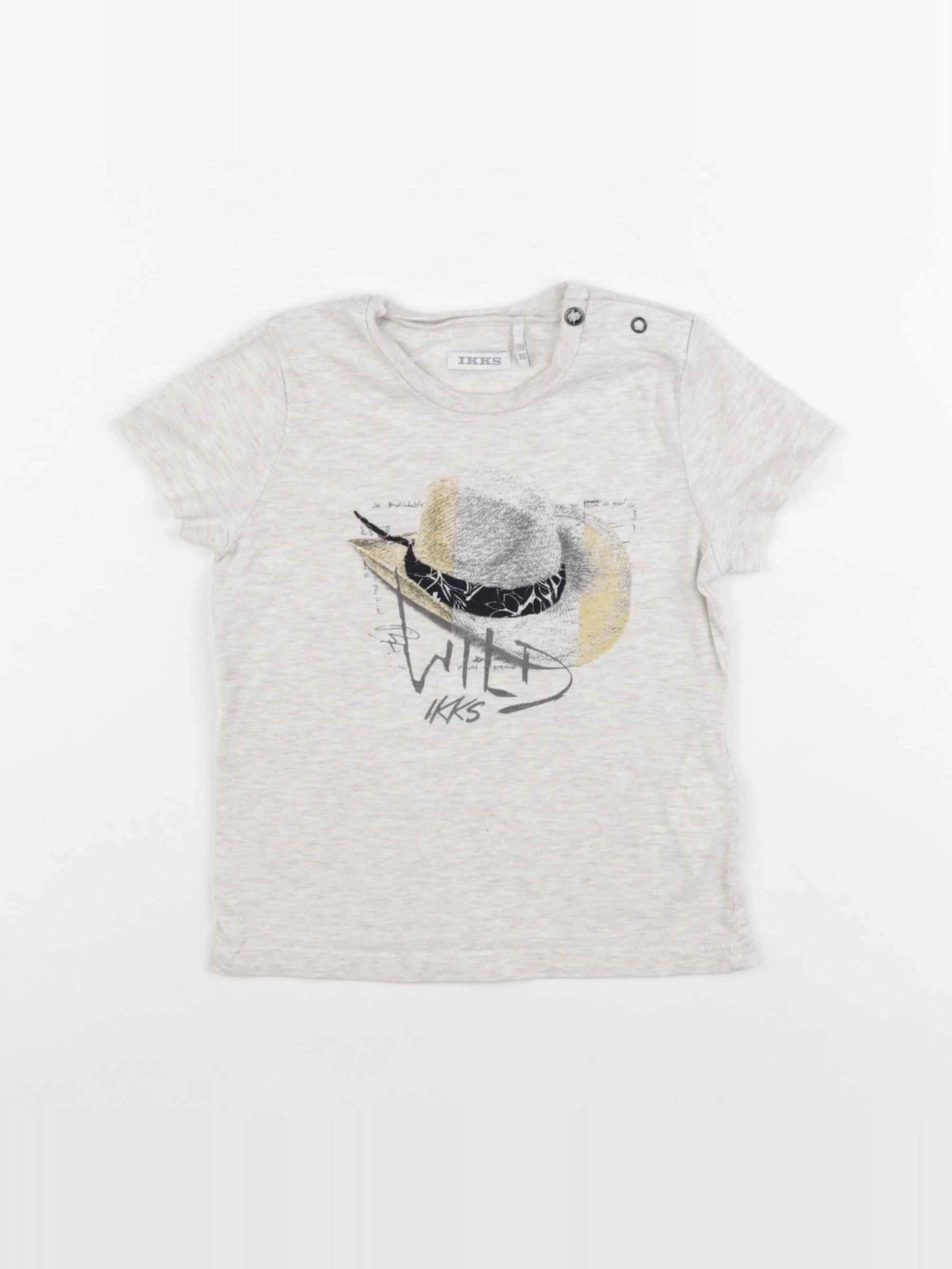 IKKS - tee-shirt beige - 18 mois