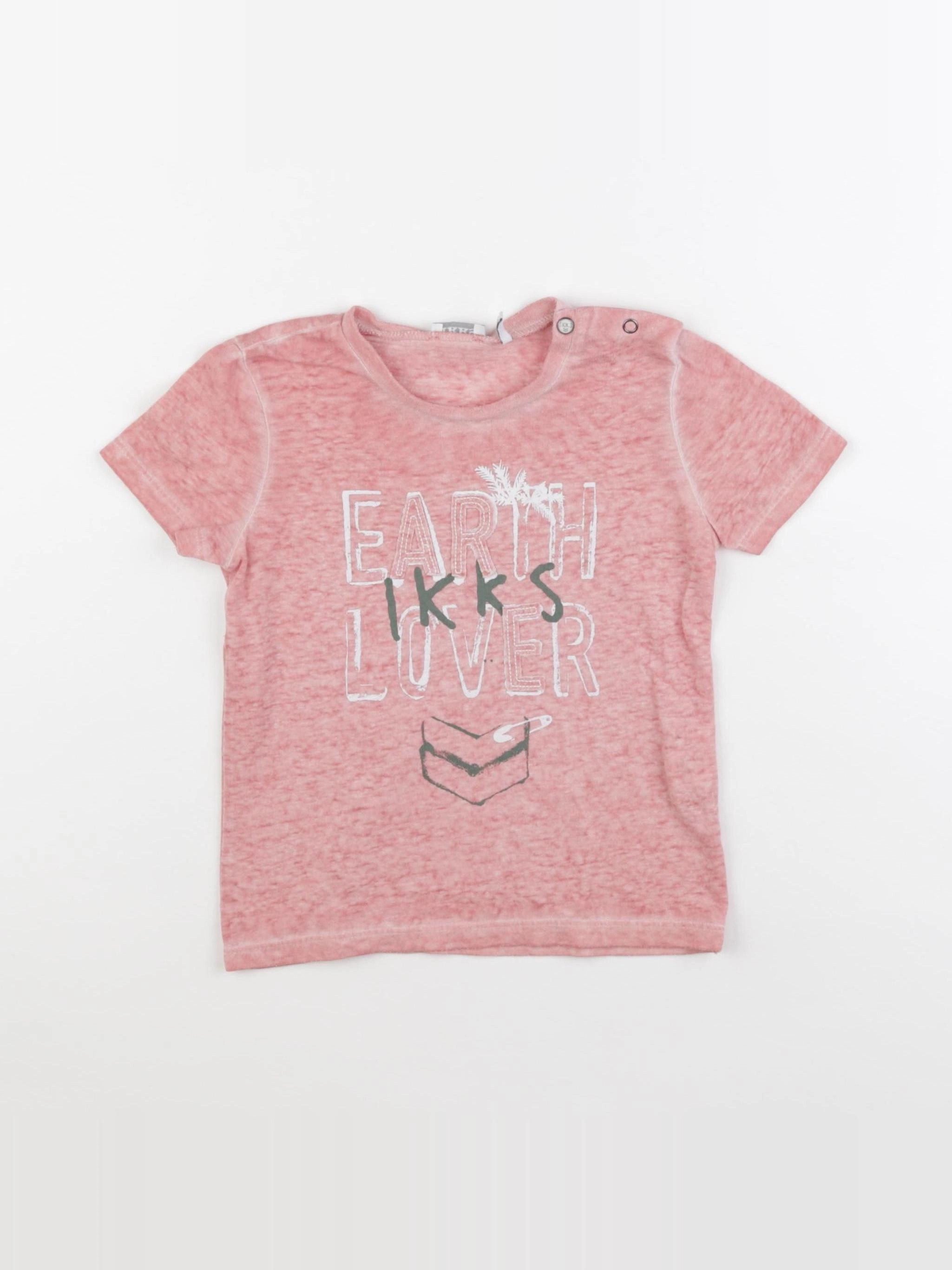 IKKS - tee-shirt rouge - 2 ans