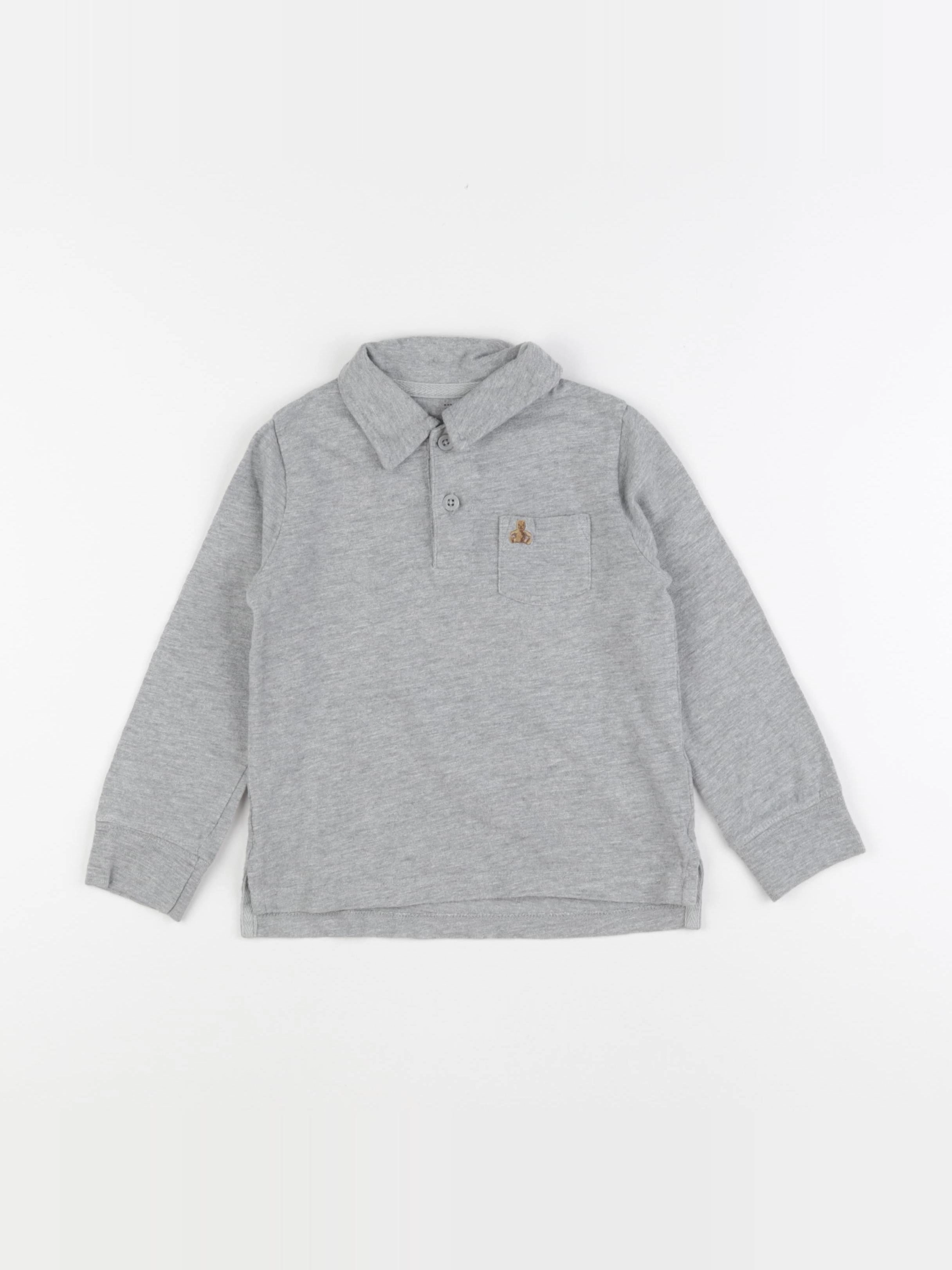 GAP - polo gris - 3 ans