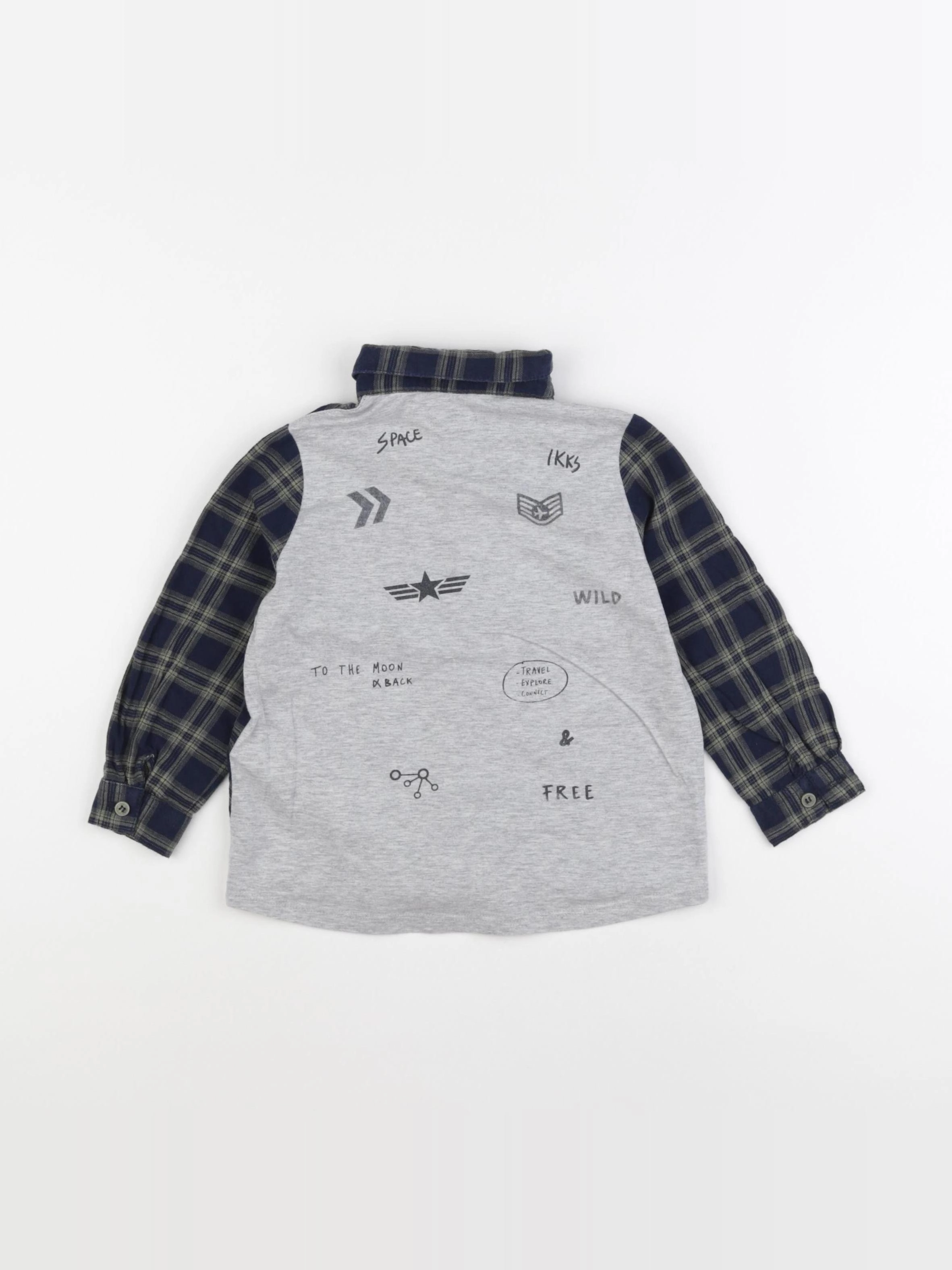 IKKS - chemise imprimé au dos multicolore - 2 ans