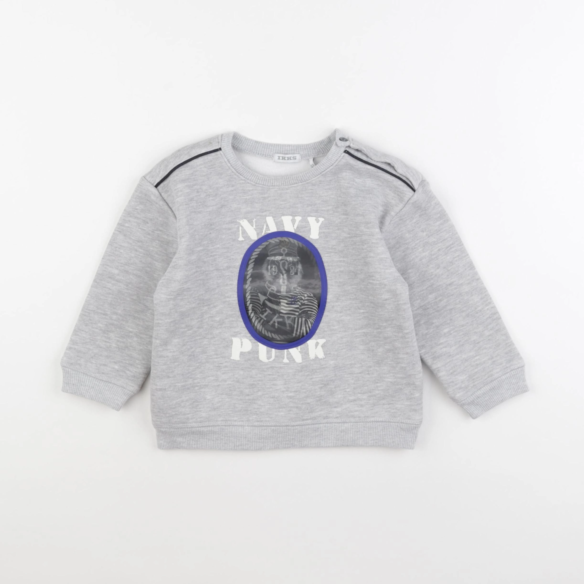 IKKS - sweat gris - 2 ans