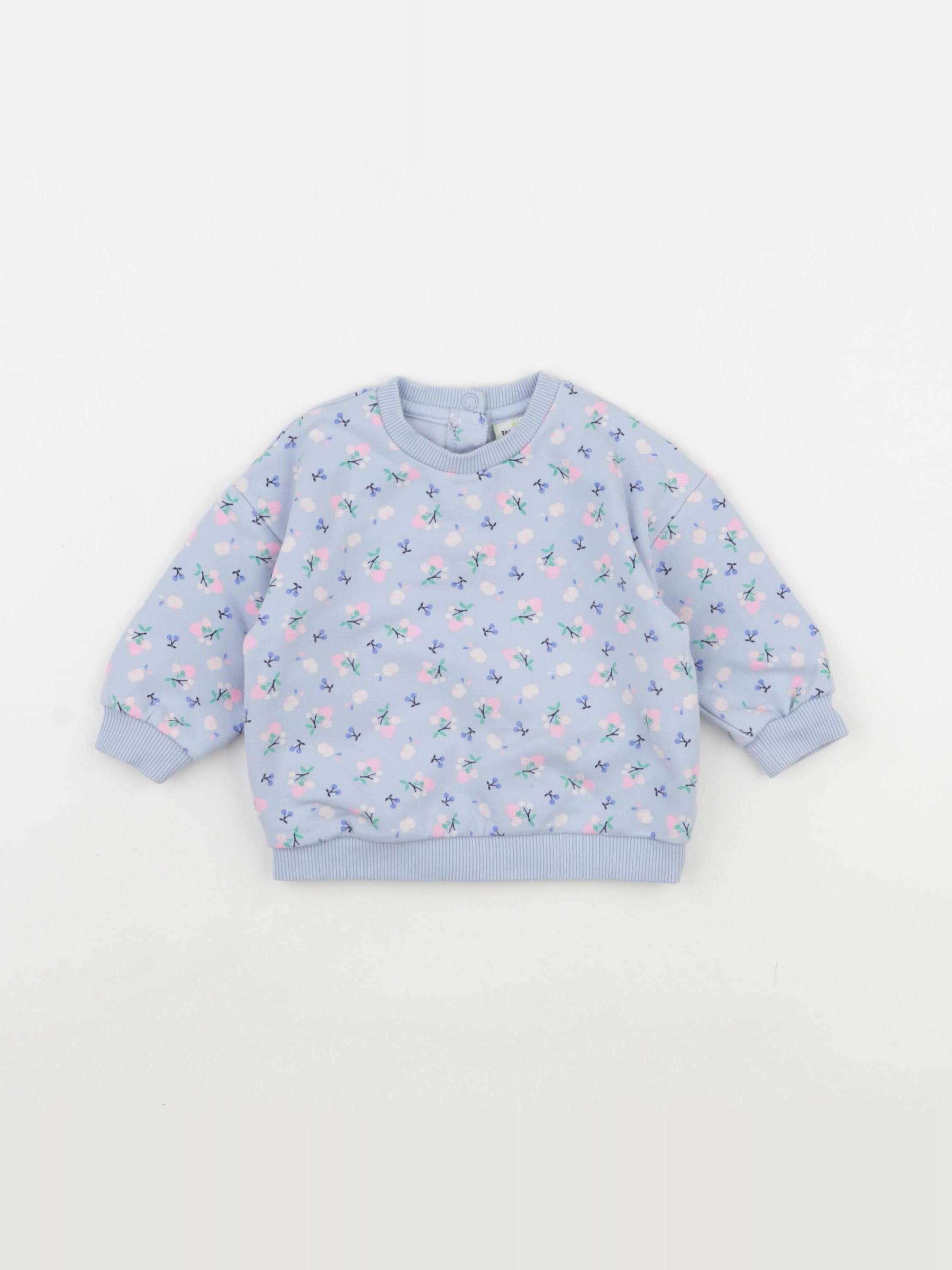 Tape à l'oeil - sweat bleu - 6 mois