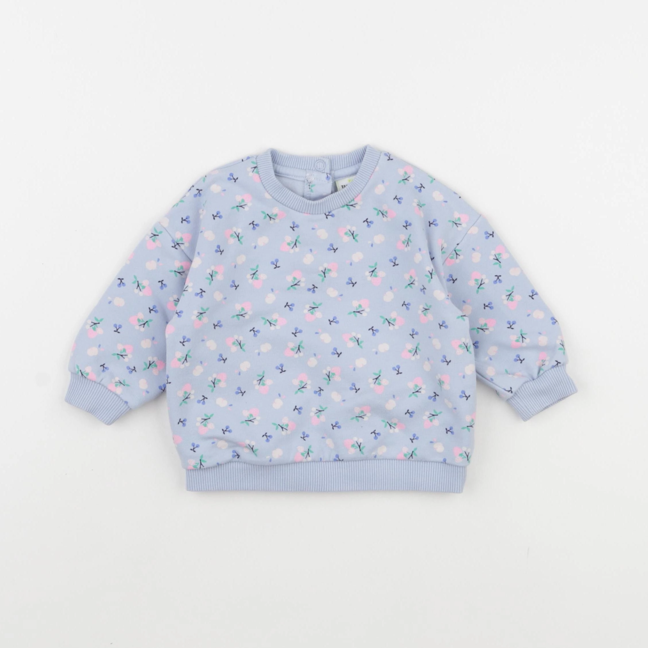 Tape à l'oeil - sweat bleu - 6 mois
