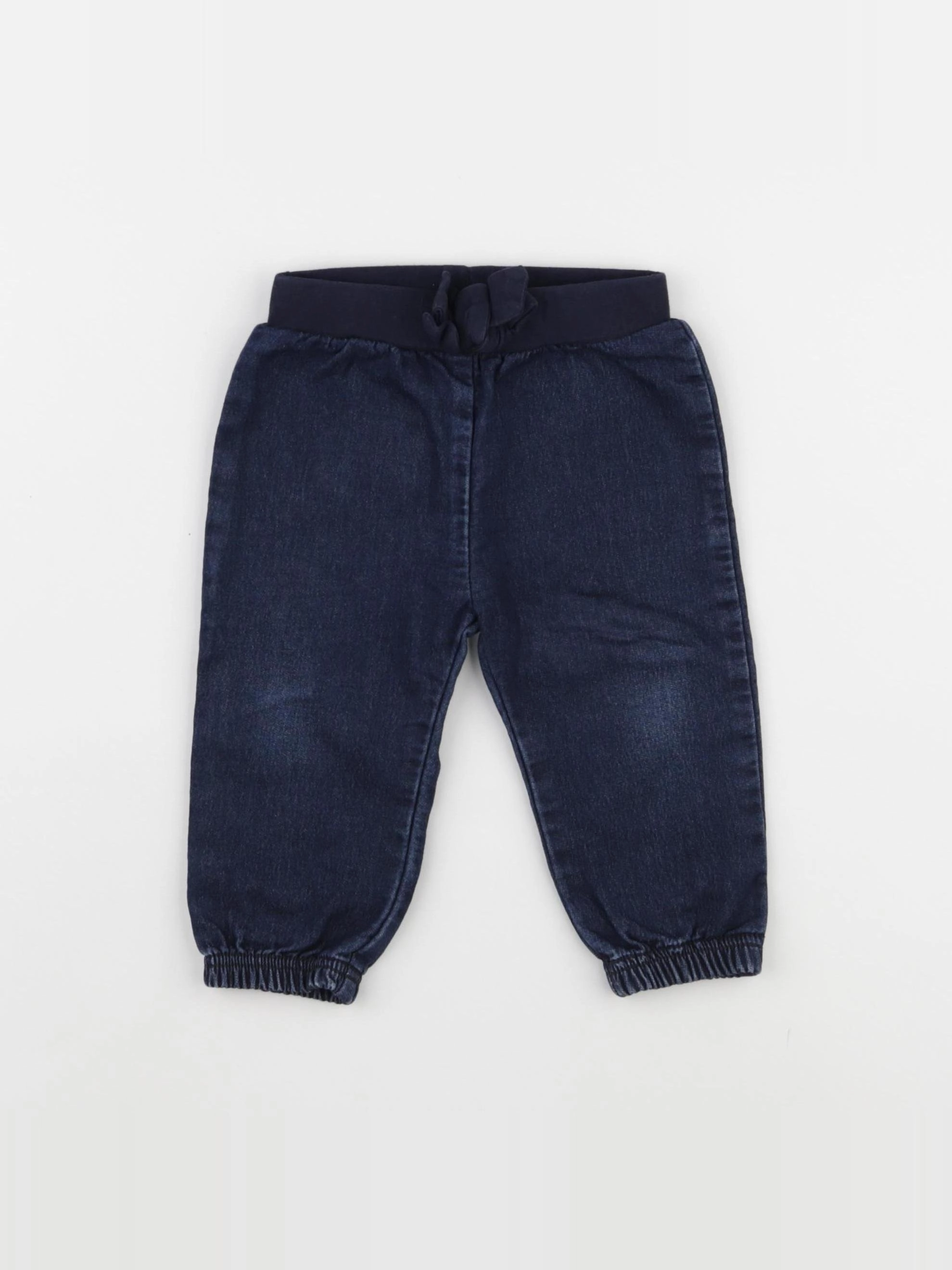 Petit Bateau - pantalon bleu - 12 mois