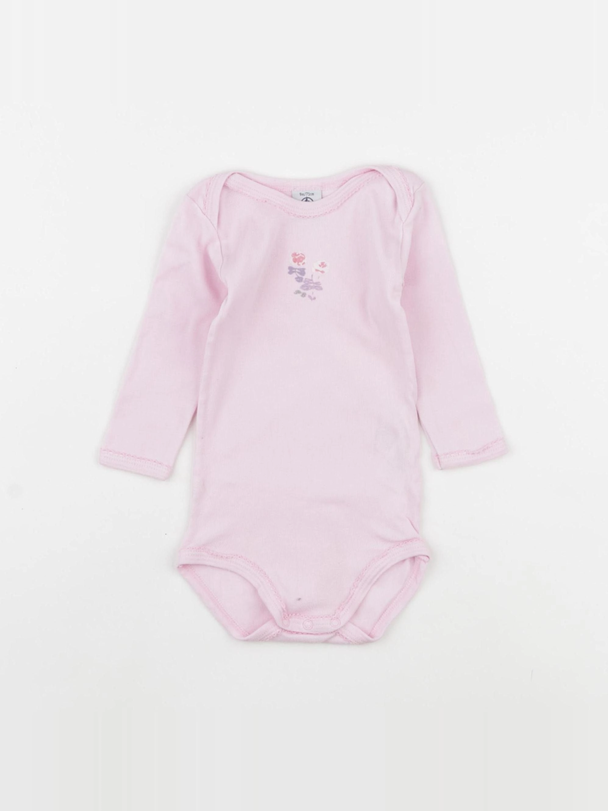 Petit Bateau - body rose - 9 mois