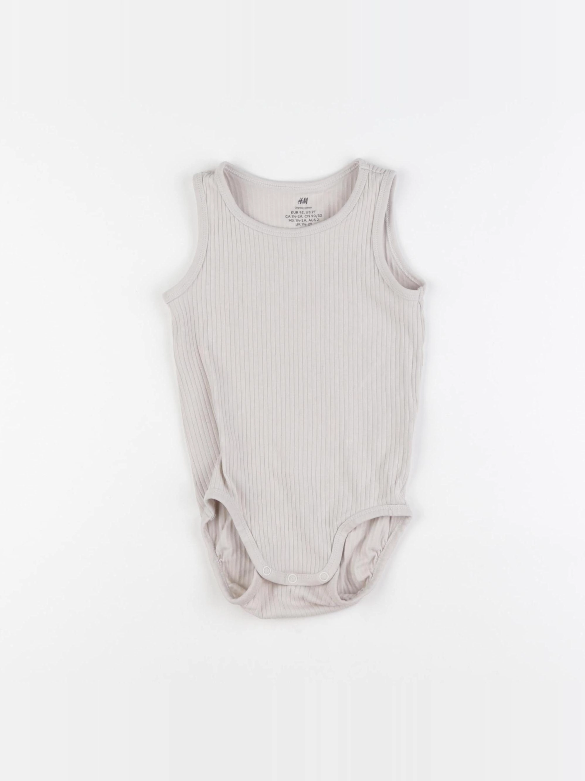 H&M - body marron - 18/24 mois
