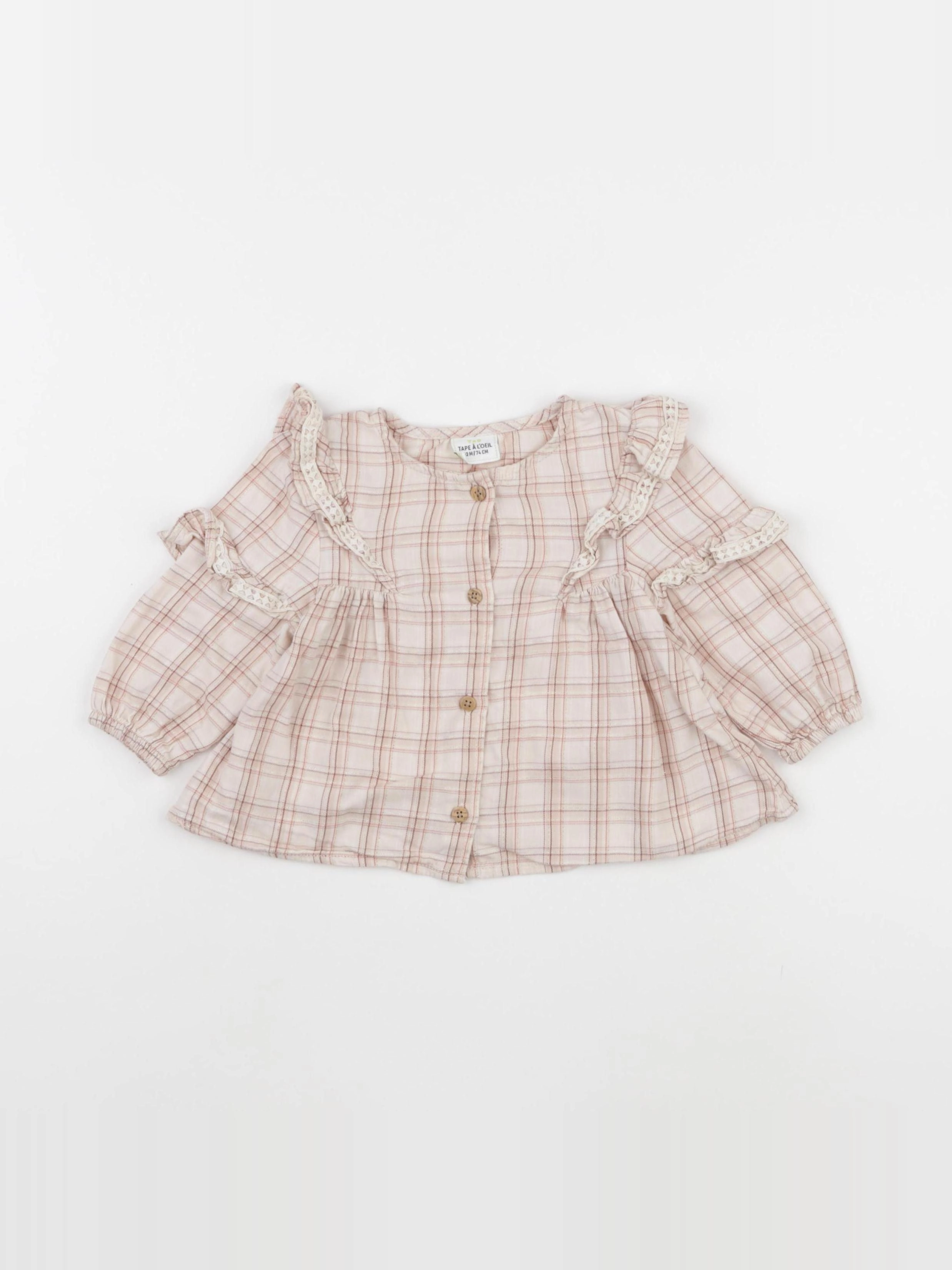 Tape à l'oeil - blouse rose - 12 mois