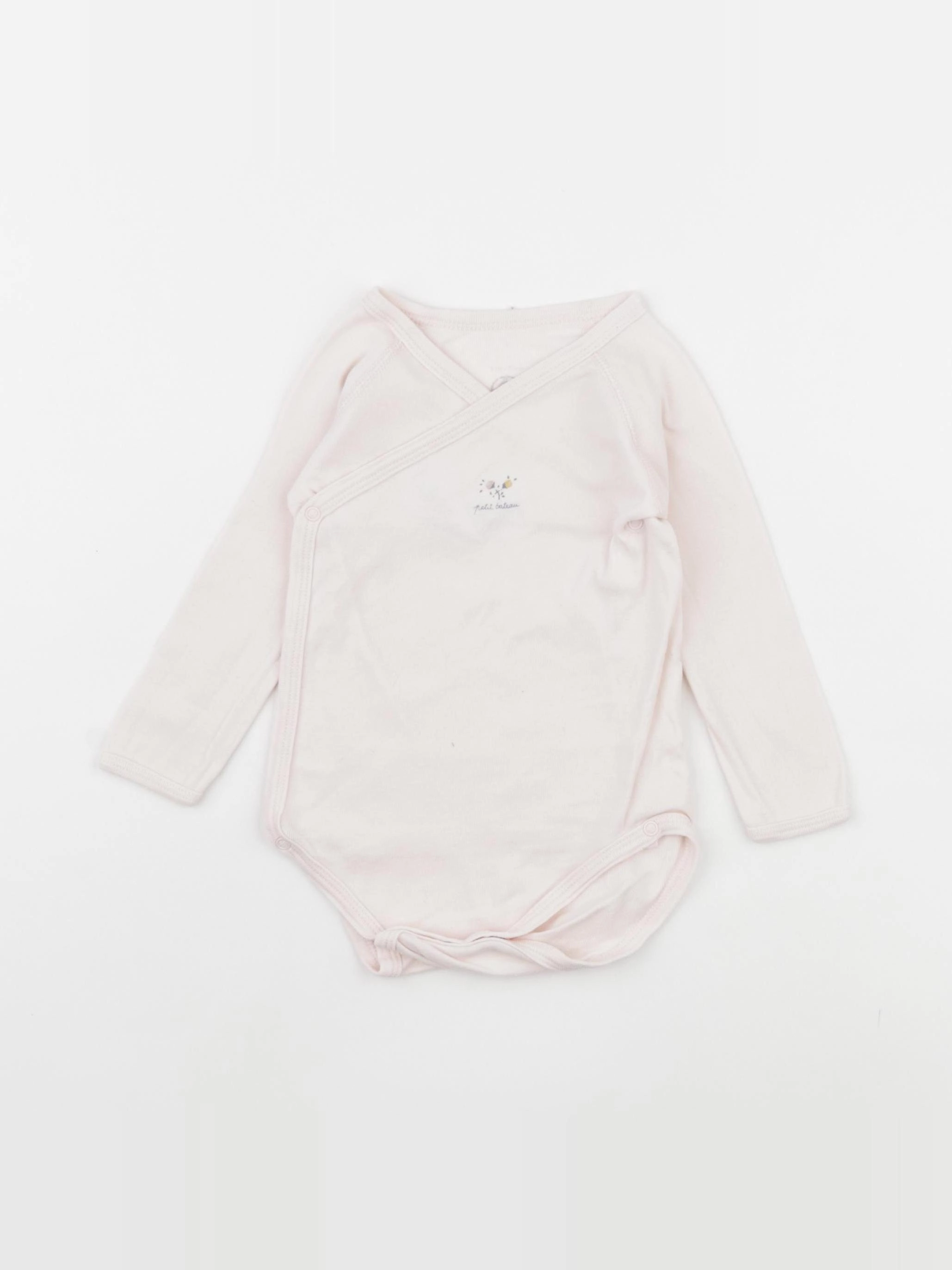 Petit Bateau - body rose - 12 mois
