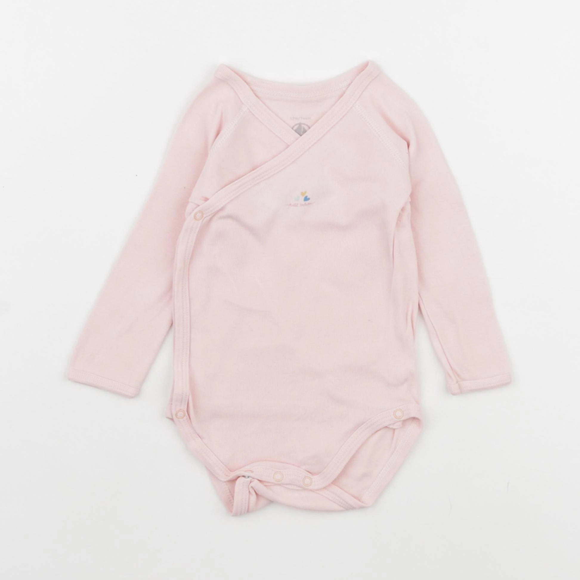 Petit Bateau - body rose - 12 mois