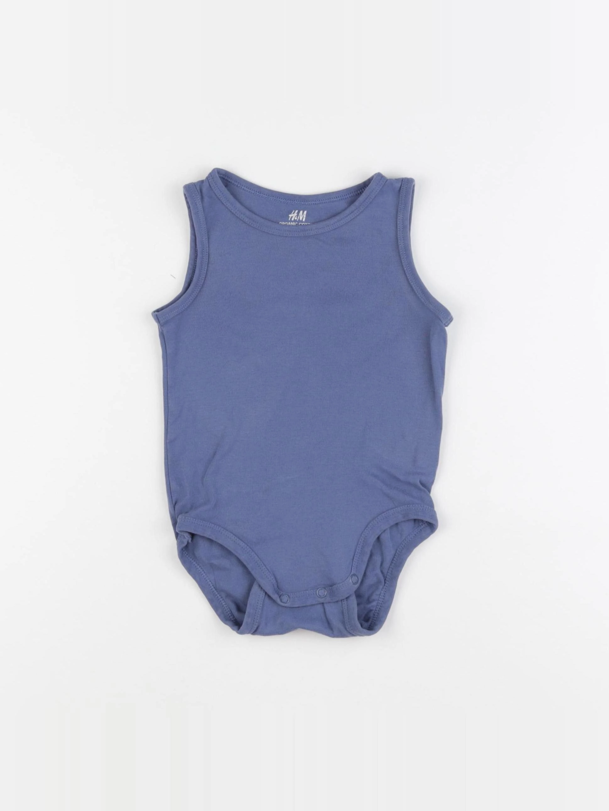 H&M - body bleu - 12/18 mois