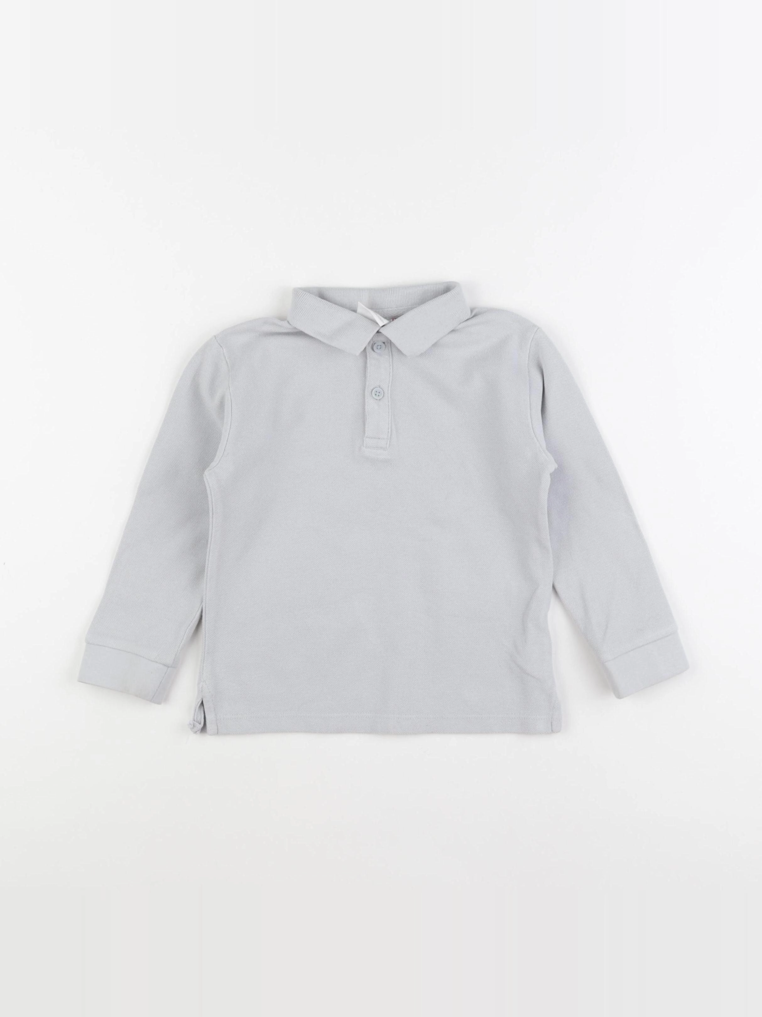 Zara - polo gris - 2/3 ans