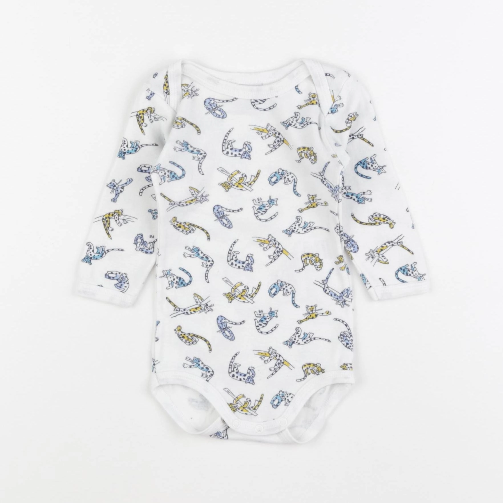 Petit Bateau - body blanc - 6 mois