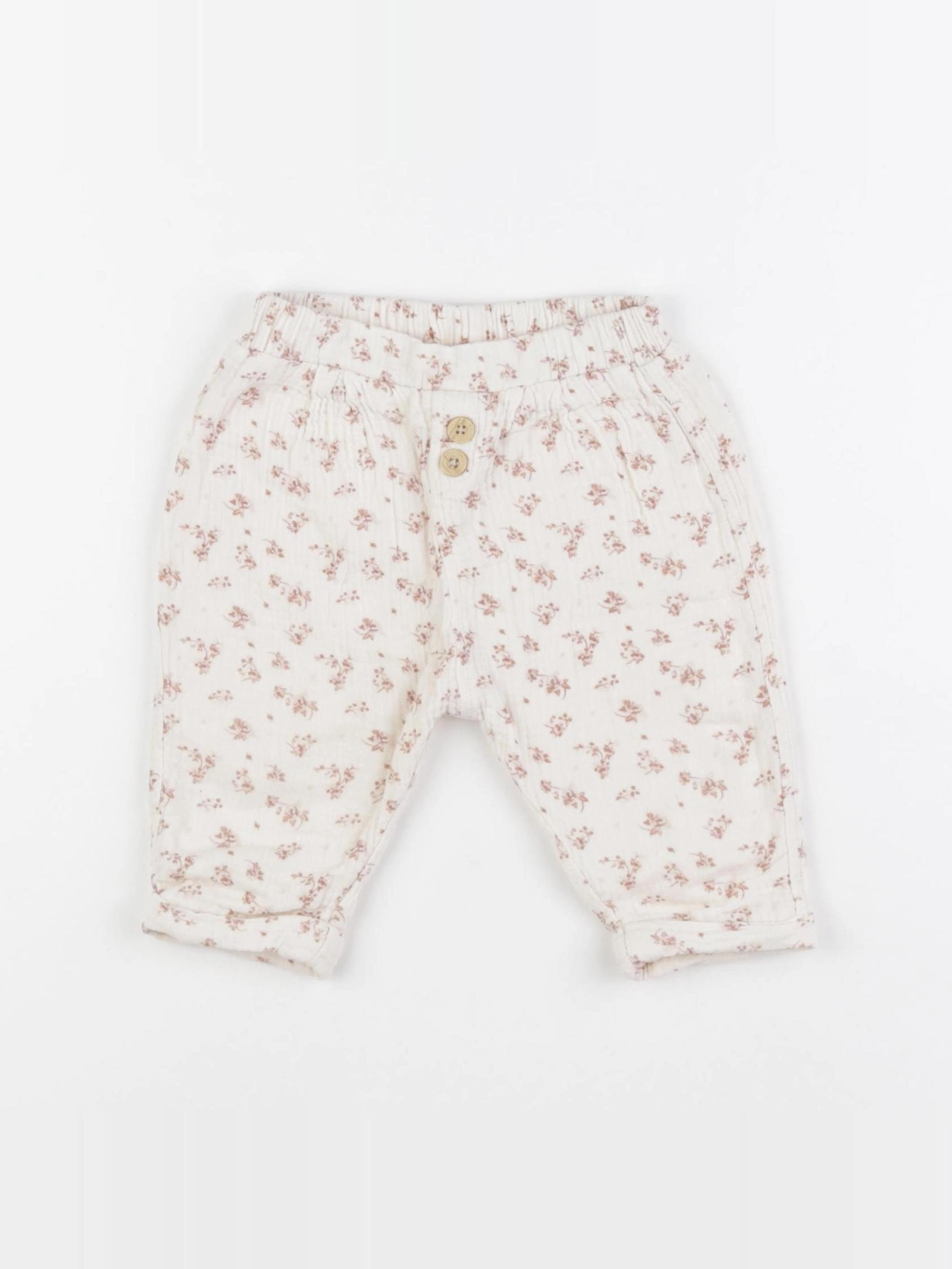 Vertbaudet - pantalon beige - 3 mois