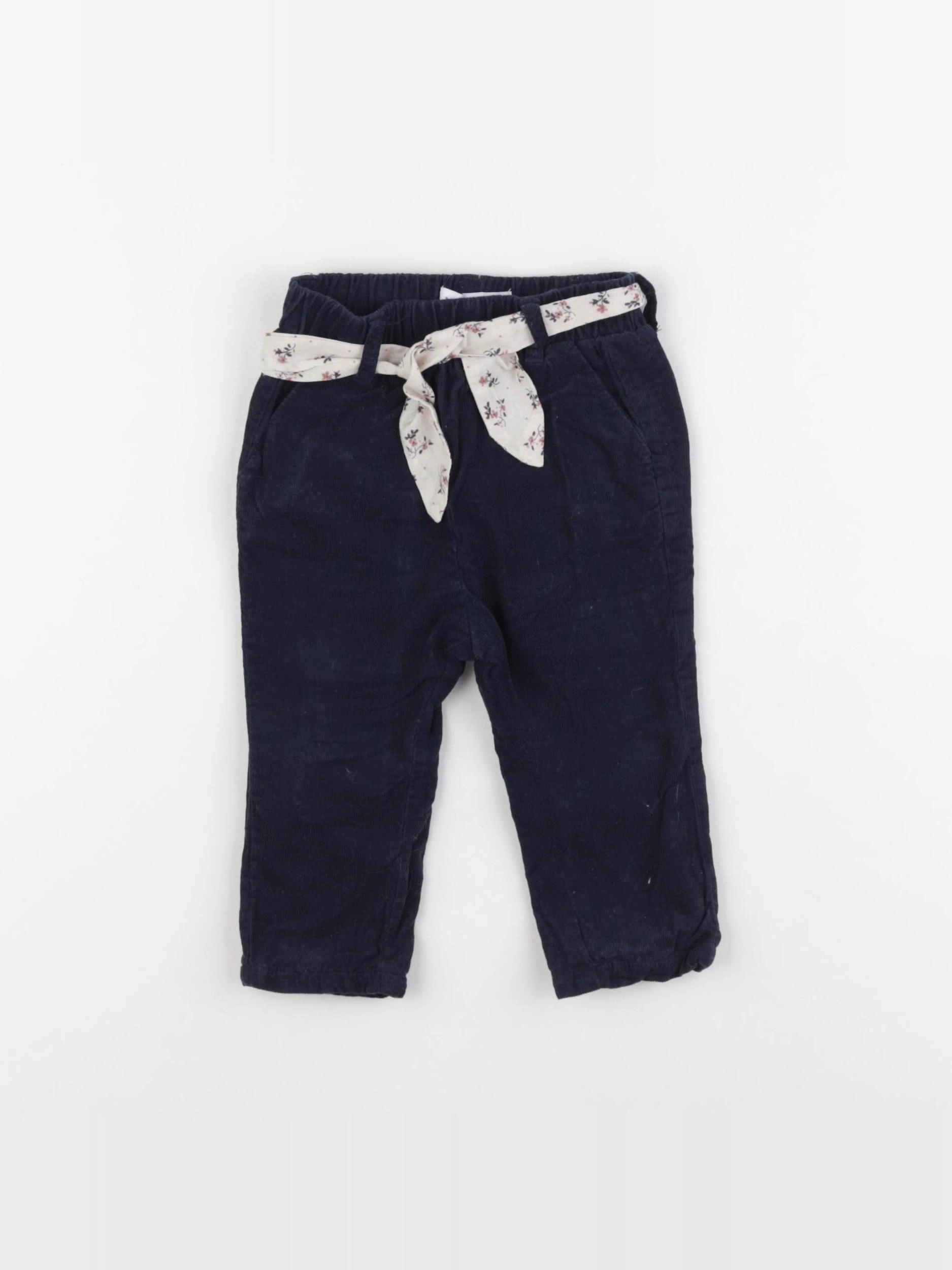 Vertbaudet - pantalon bleu - 6 mois