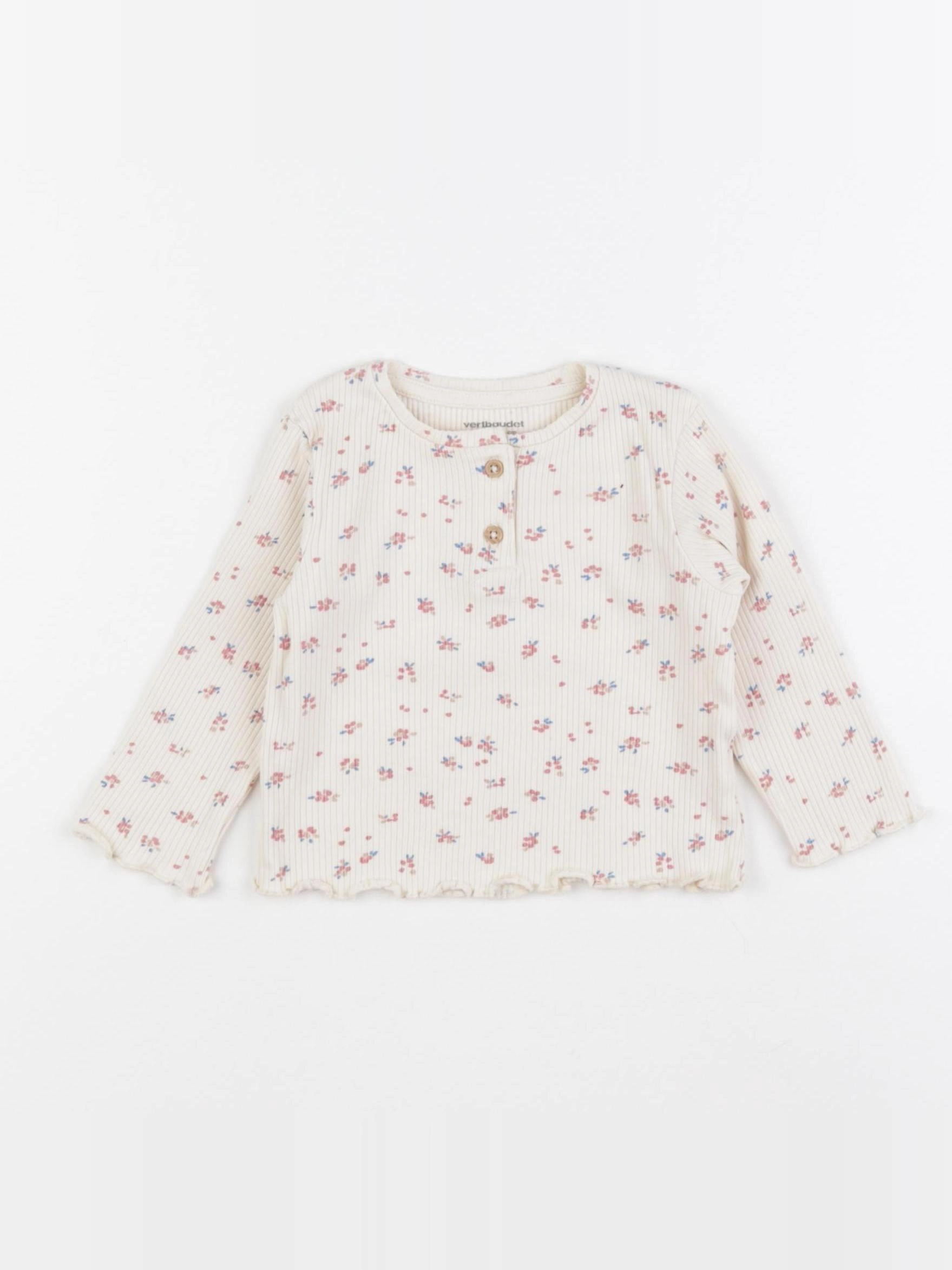 Vertbaudet - tee-shirt beige - 9 mois