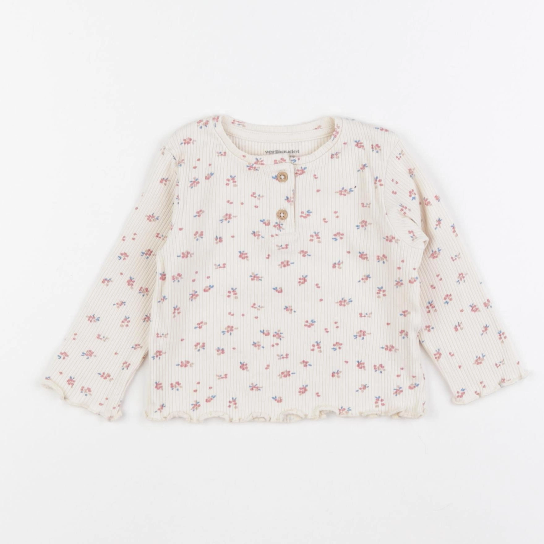 Vertbaudet - tee-shirt beige - 9 mois