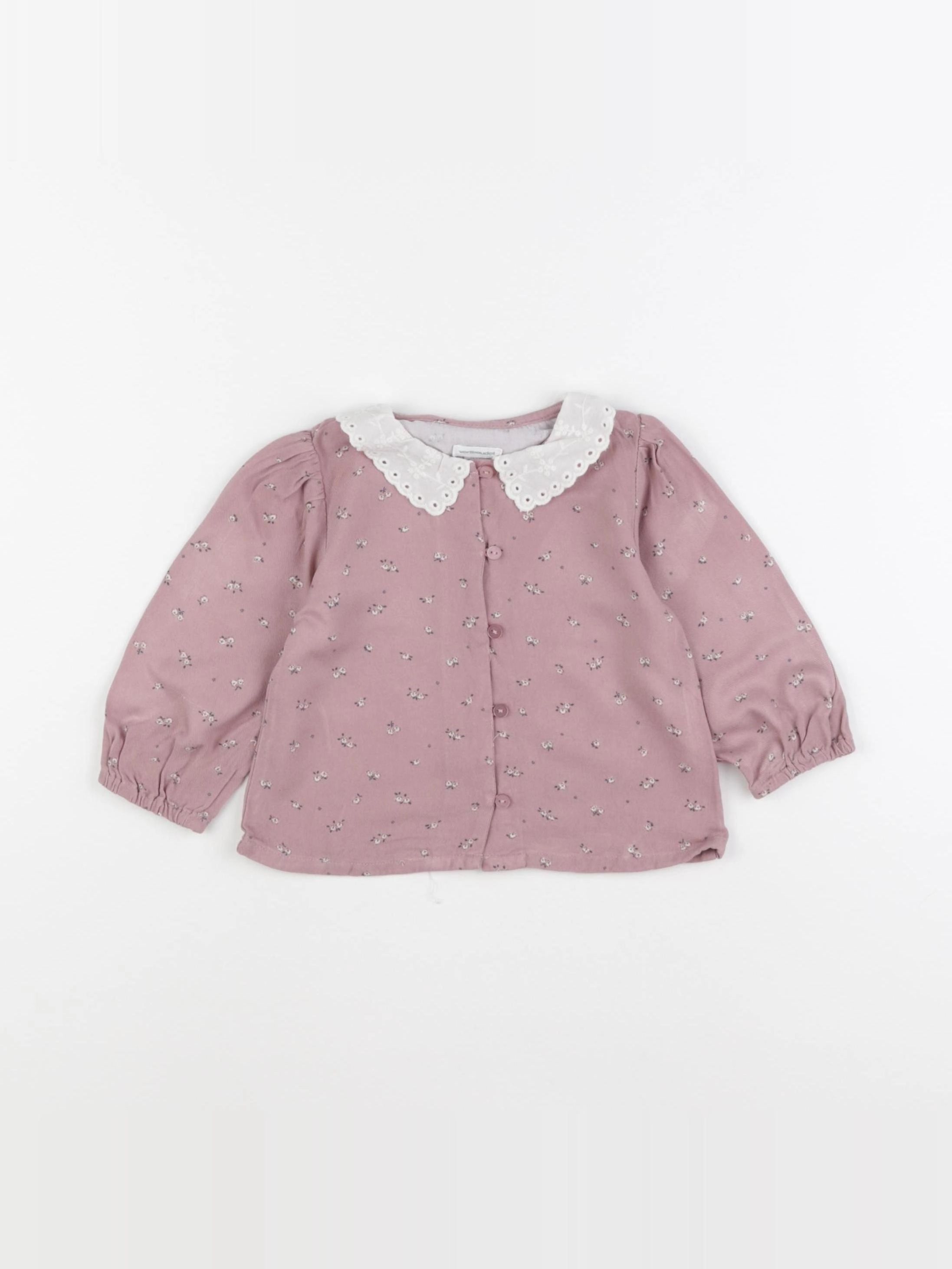 Vertbaudet - blouse rose - 6 mois