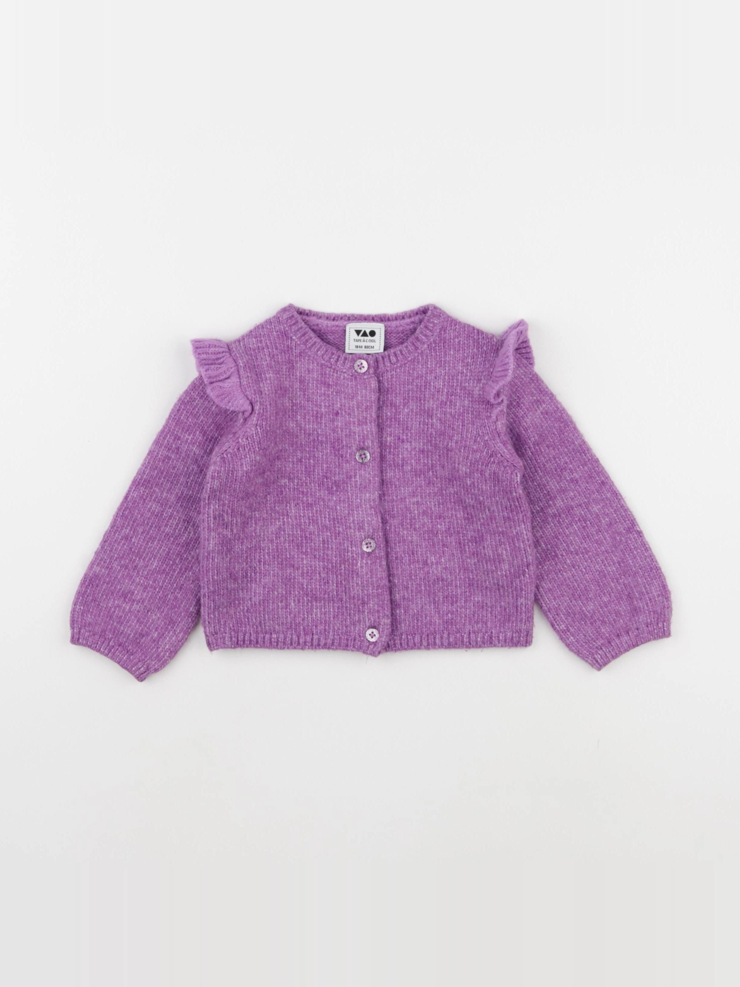Tape à l'oeil - gilet violet - 18 mois