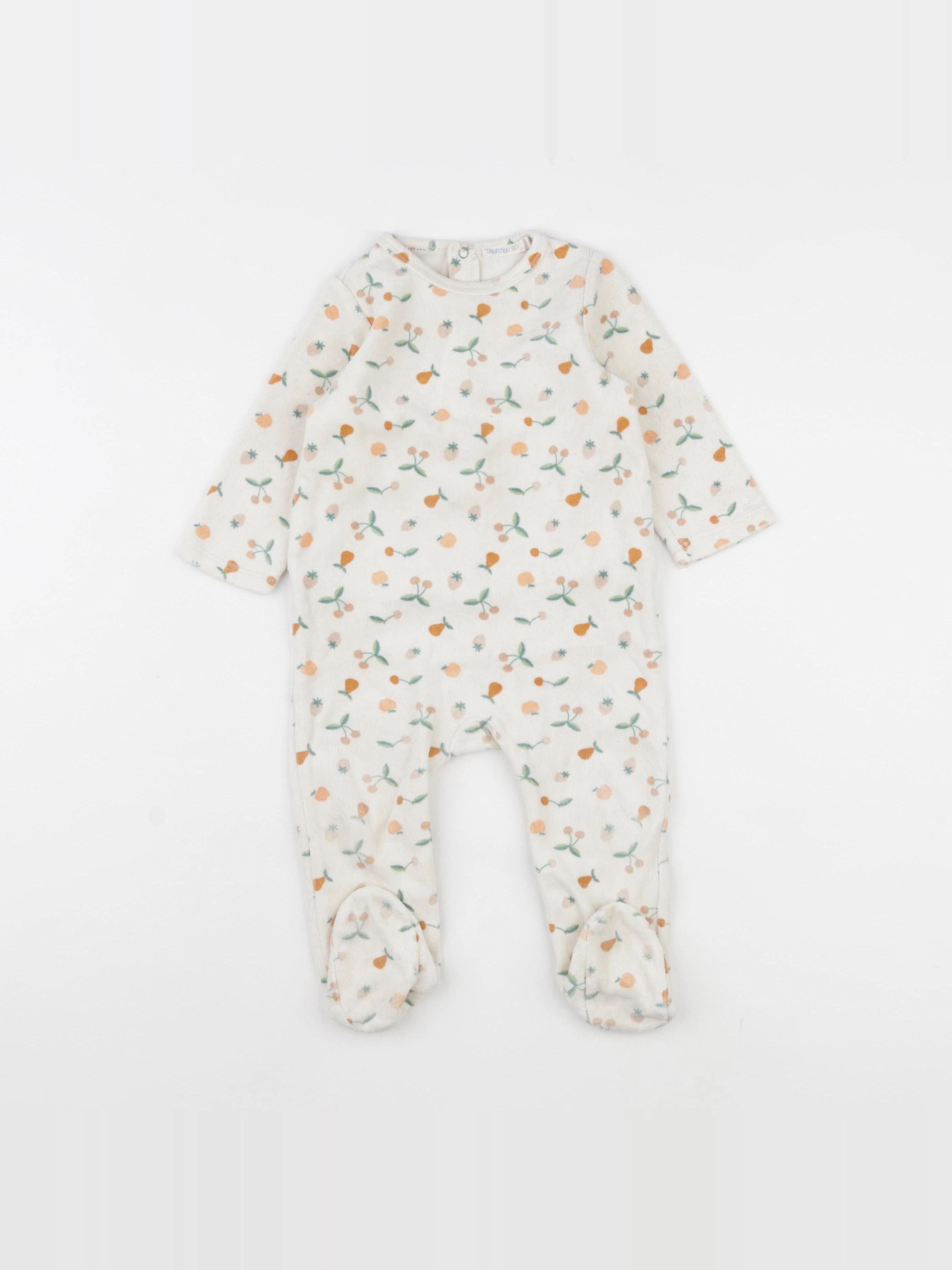 Boutchou - pyjama velours beige - 9 mois