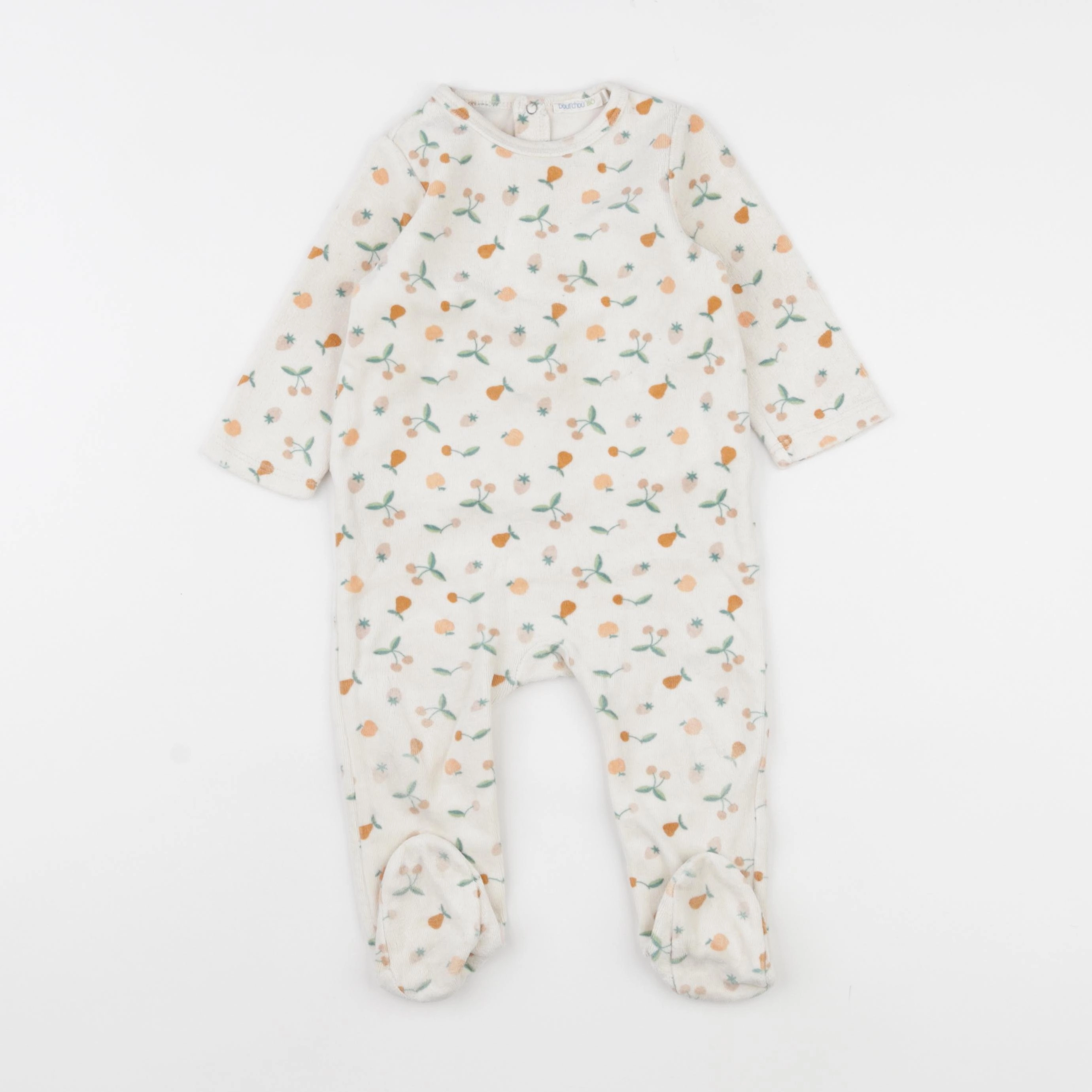 Boutchou - pyjama velours beige - 9 mois
