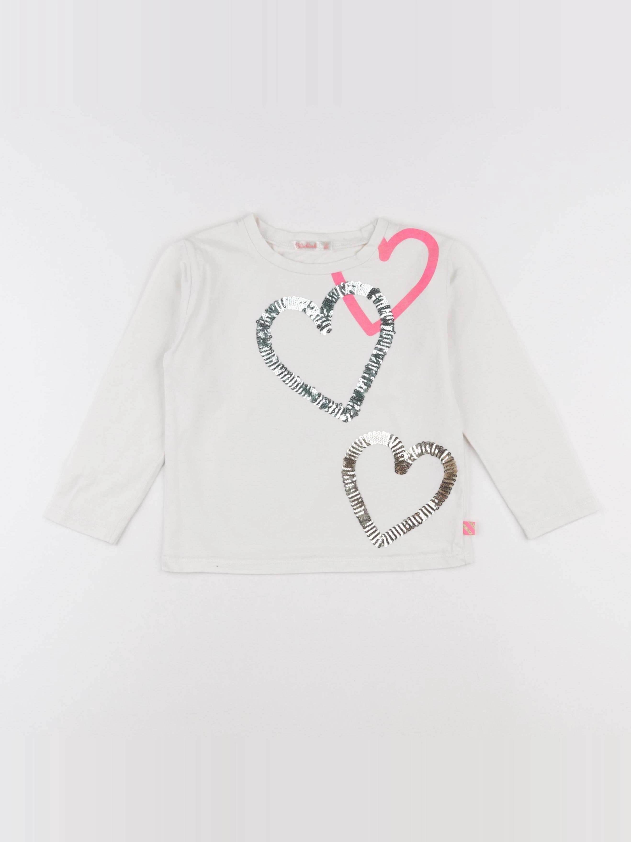 Billie Blush - tee-shirt blanc - 5 ans