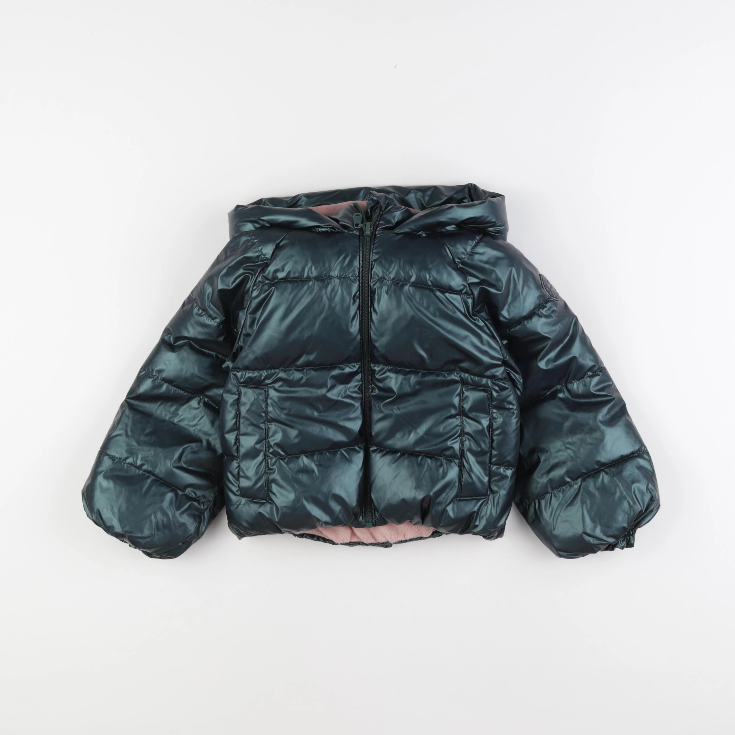 Vertbaudet - doudoune vert - 4 ans