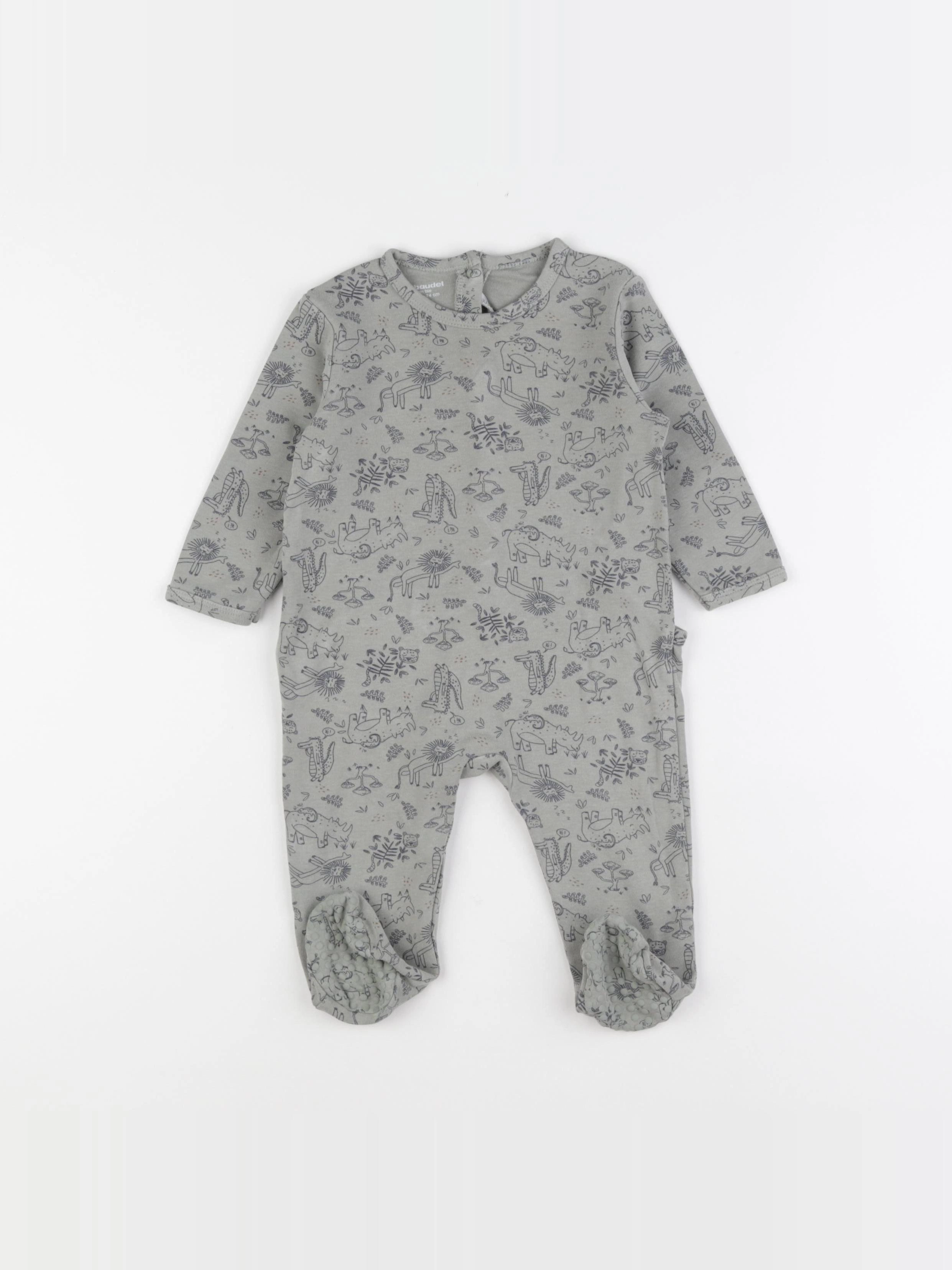 Vertbaudet - pyjama coton vert - 12 mois