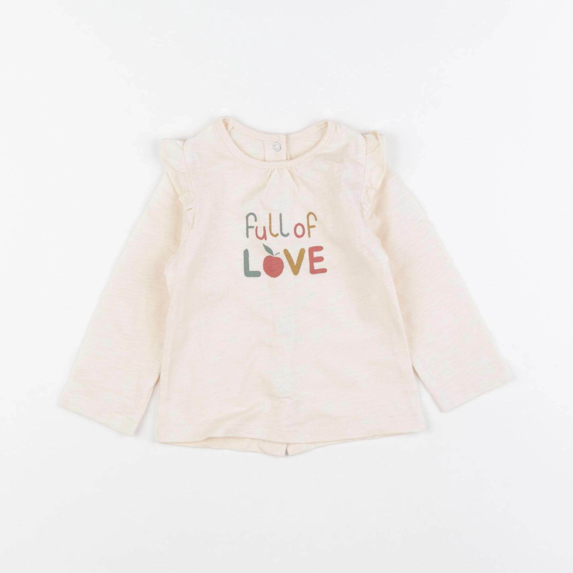 Vertbaudet - tee-shirt beige - 9 mois
