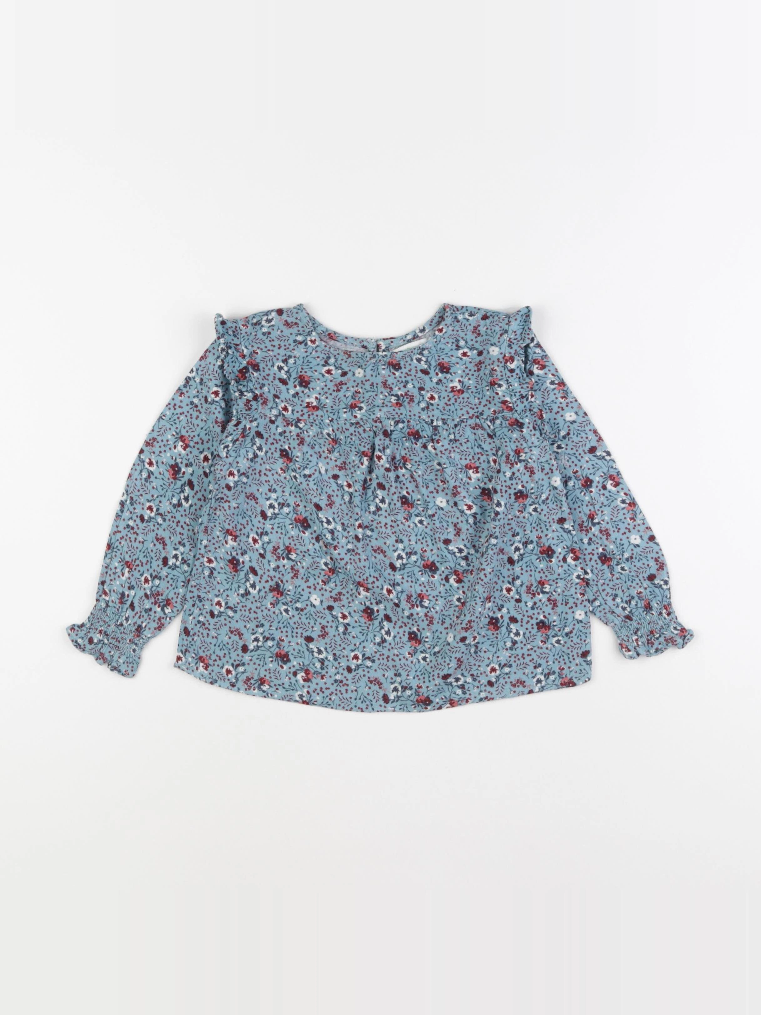 Vertbaudet - blouse bleu - 3 ans