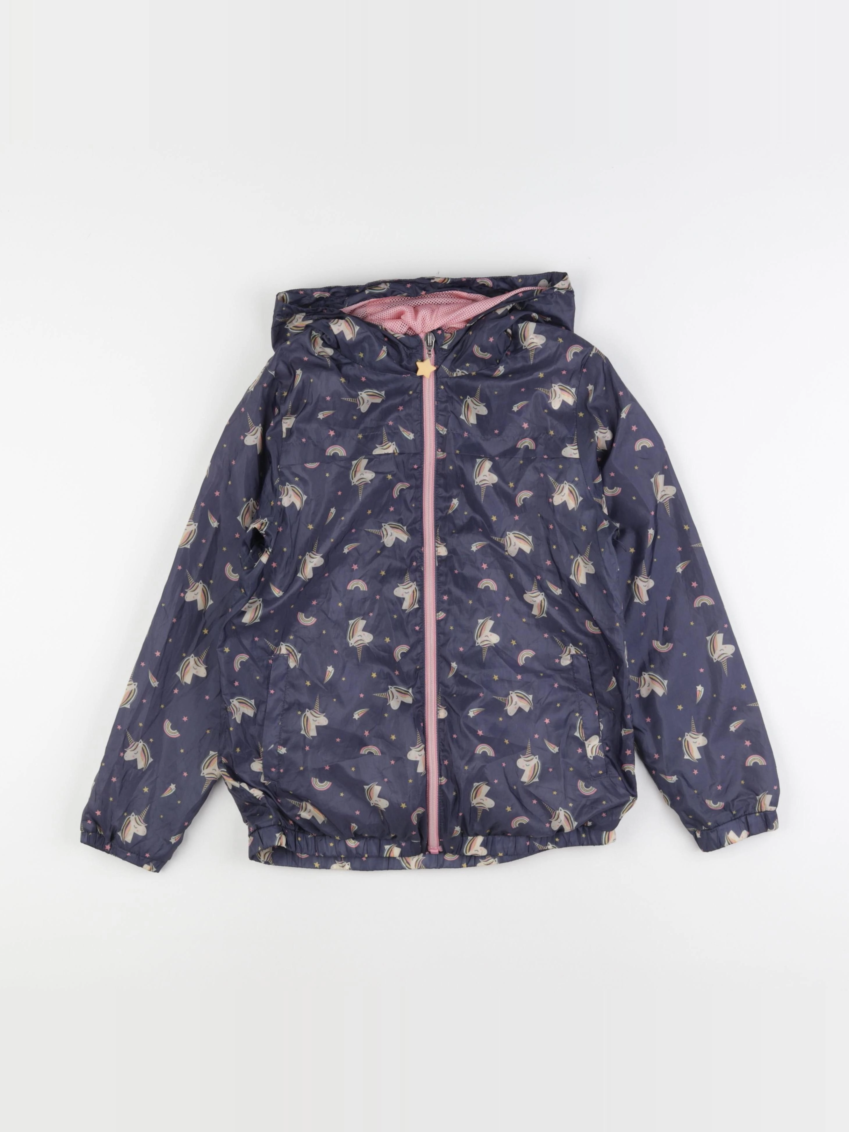Vertbaudet - coupe-vent rose, bleu - 9 ans
