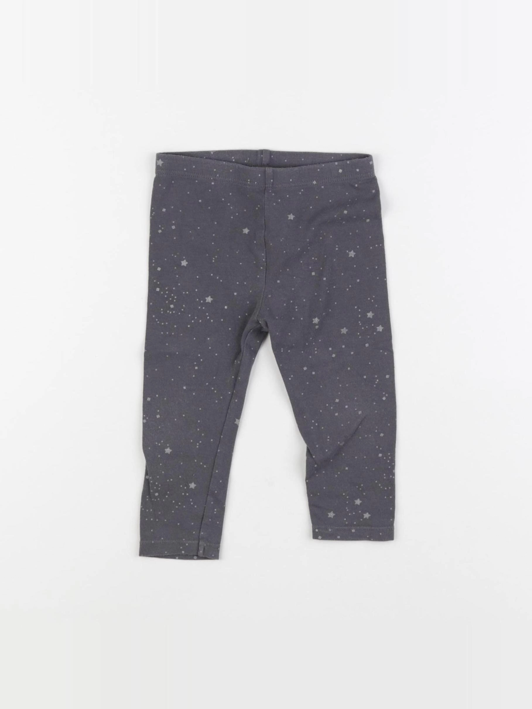Vertbaudet - legging gris - 18 mois