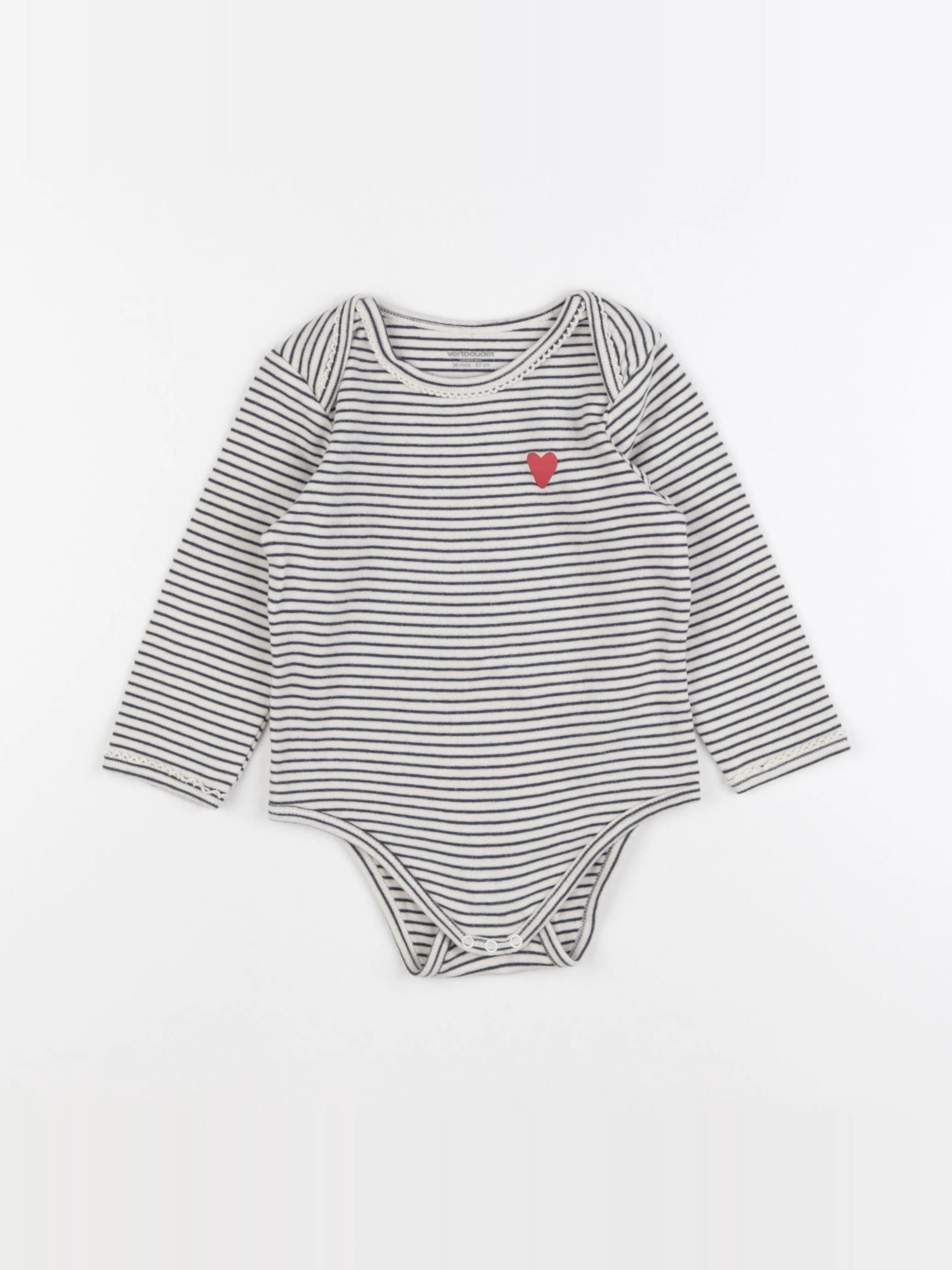 Vertbaudet - body bleu - 36 mois
