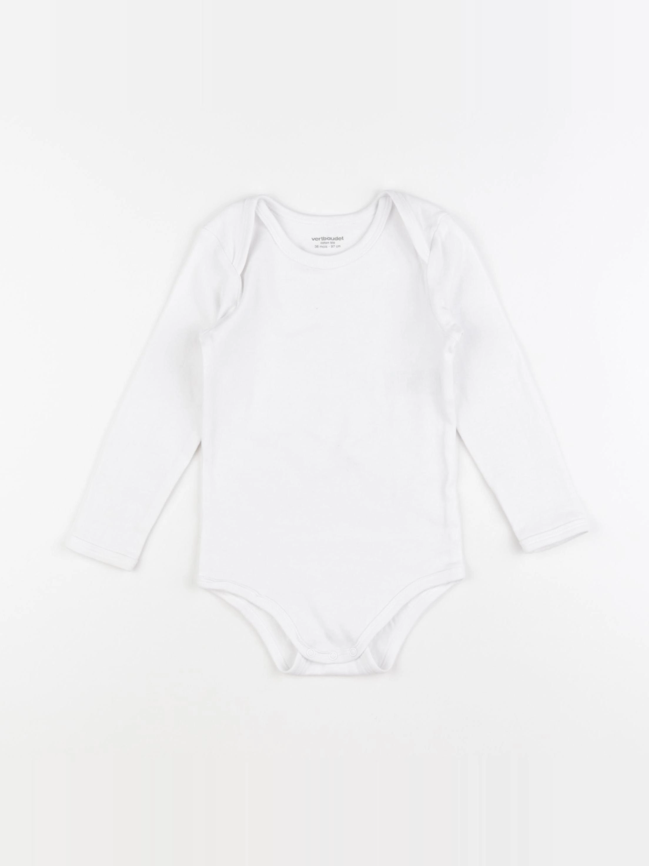 Vertbaudet - body blanc - 36 mois