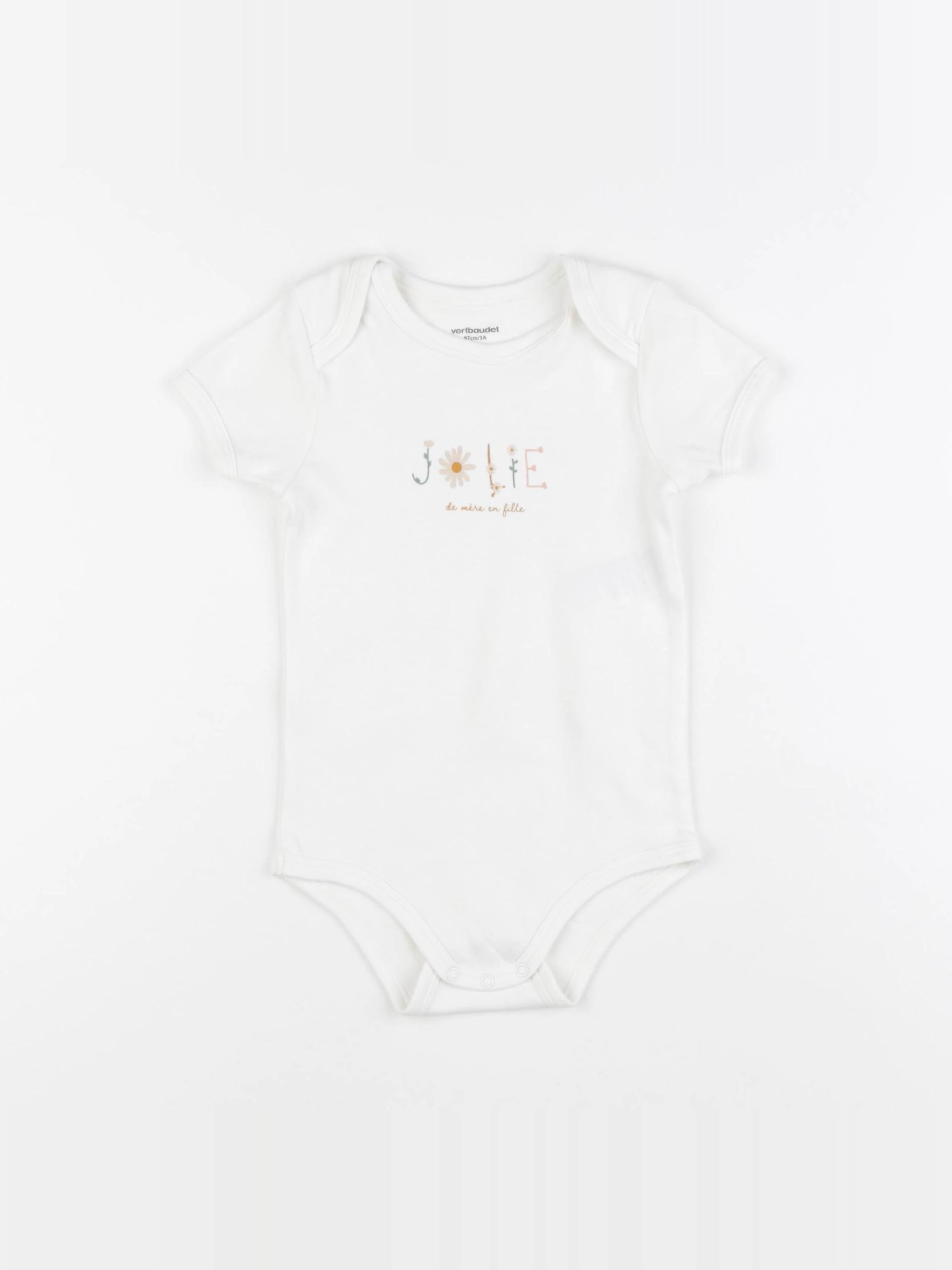 Vertbaudet - body beige - 36 mois
