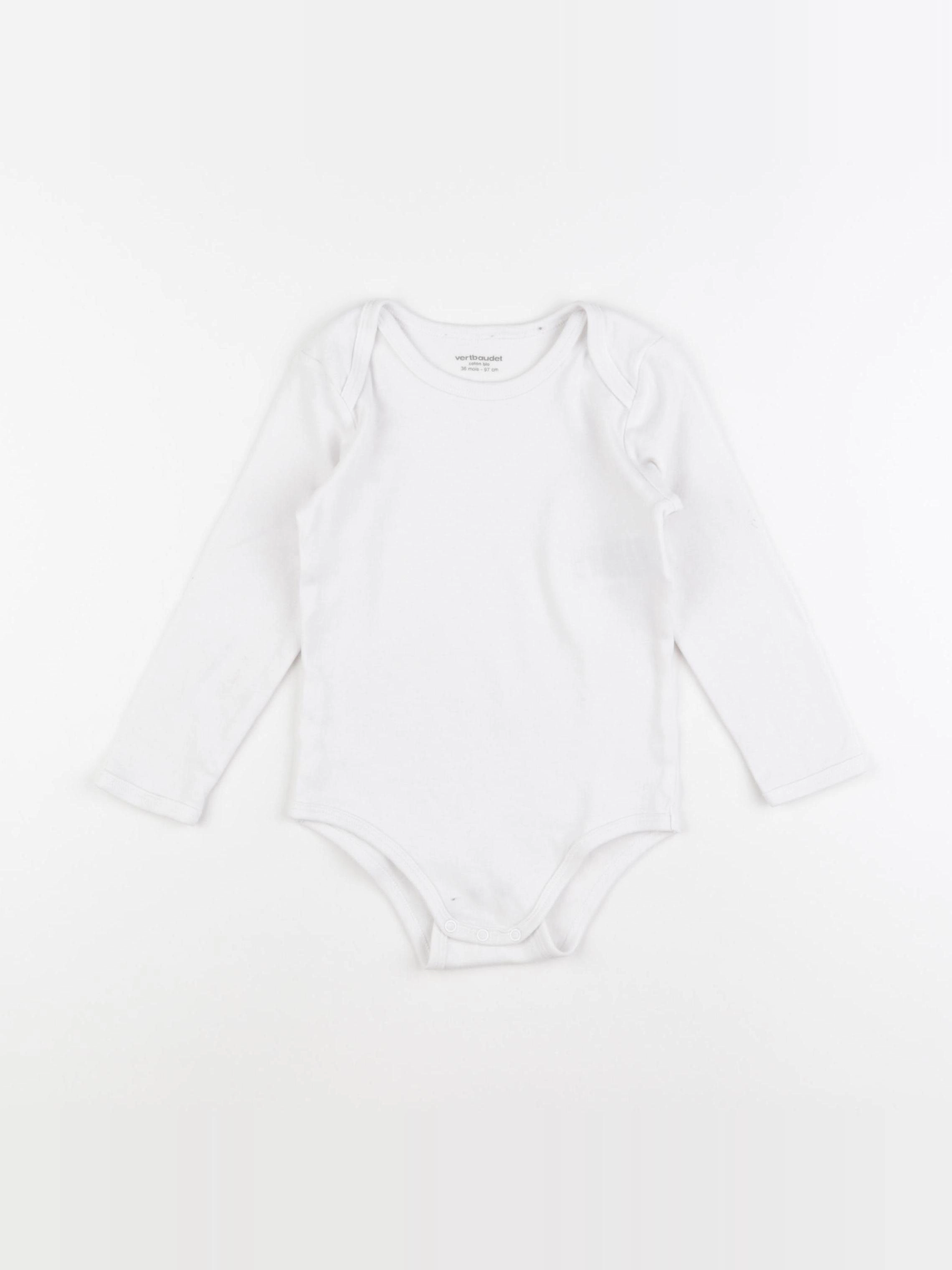 Vertbaudet - body blanc - 36 mois
