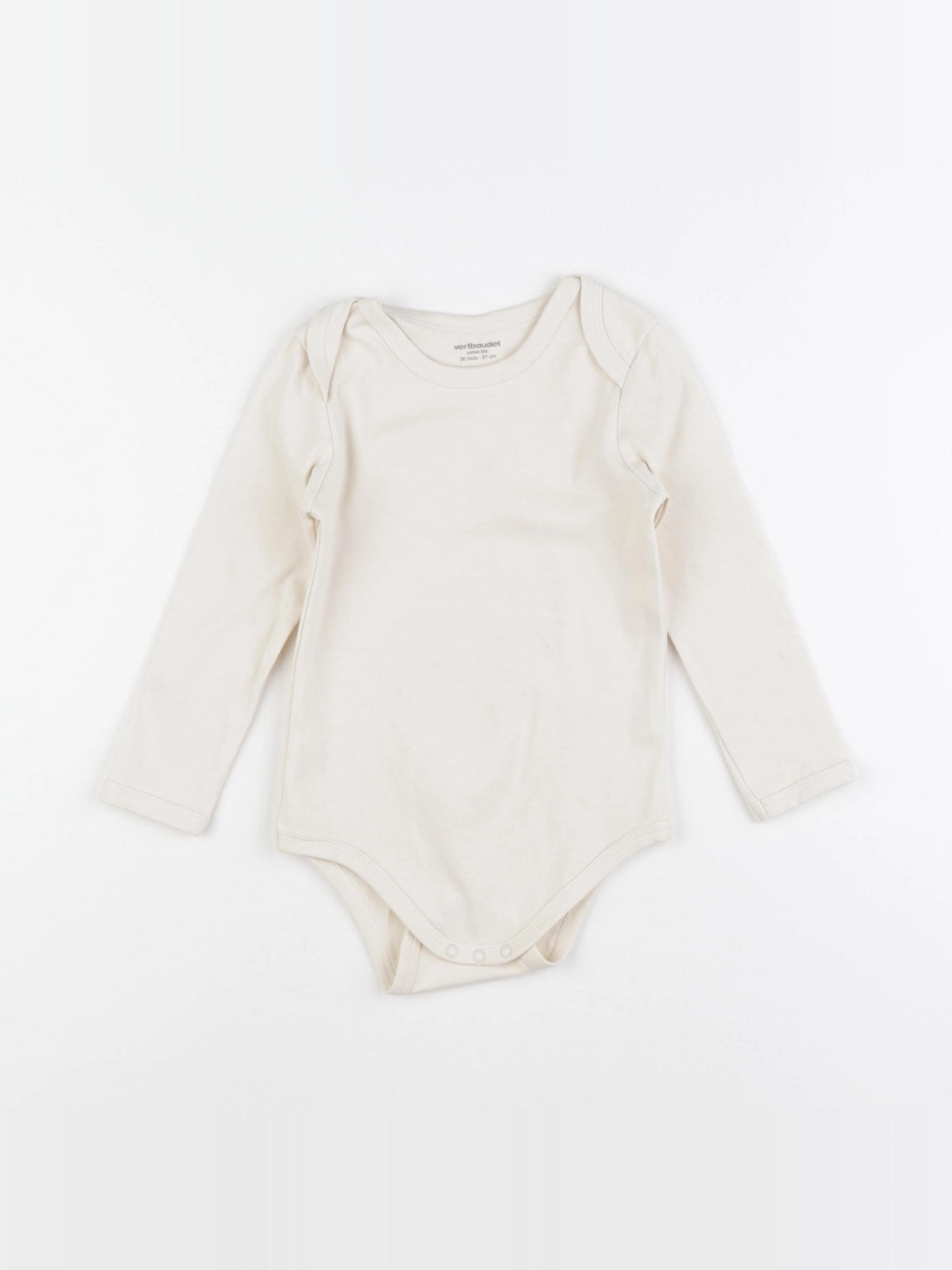 Vertbaudet - body beige - 36 mois
