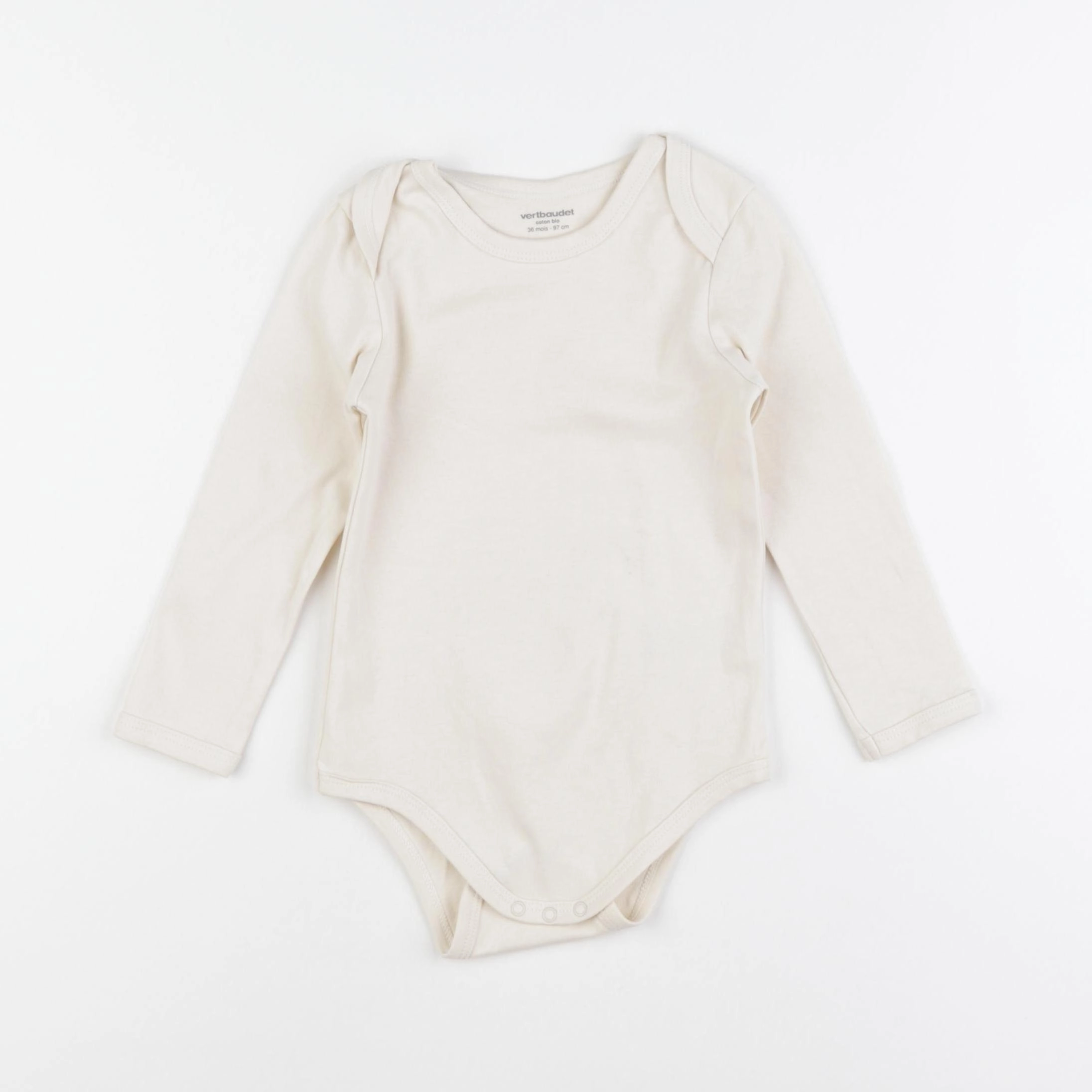 Vertbaudet - body beige - 36 mois