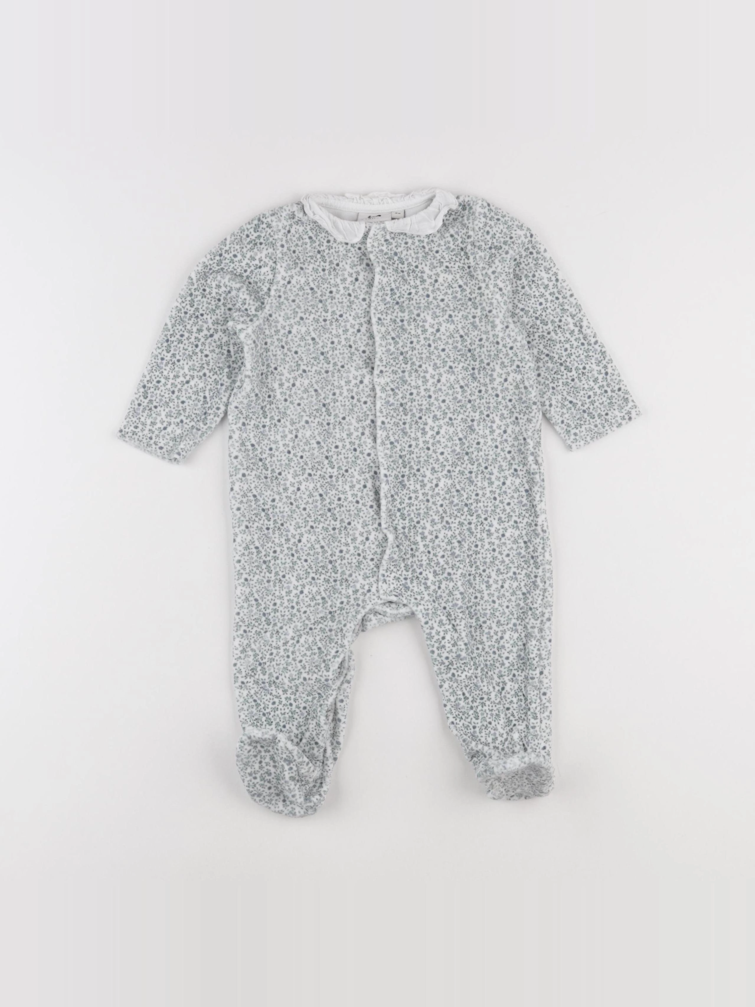 Cyrillus - pyjama velours vert - 9 mois
