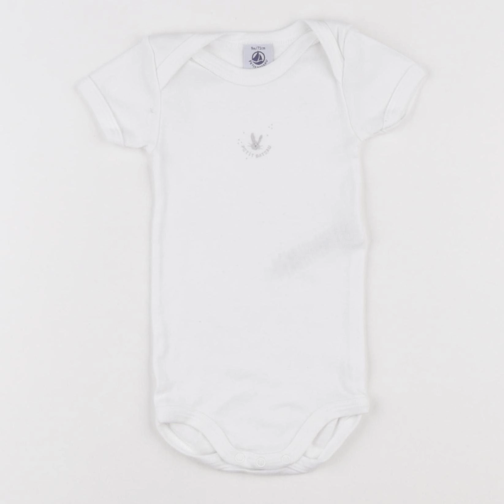 Petit Bateau - body blanc - 9 mois