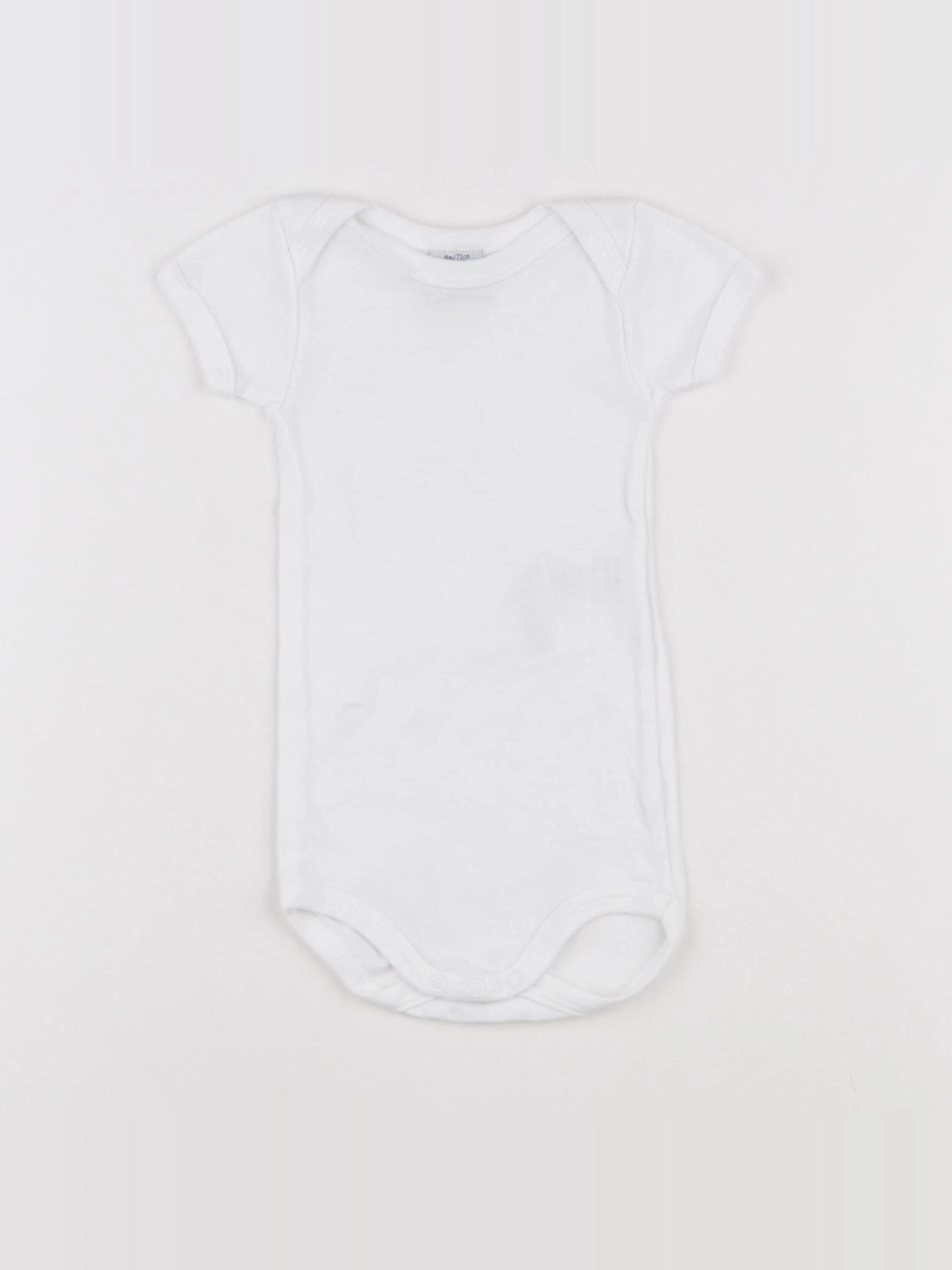 Petit Bateau - body blanc - 9 mois