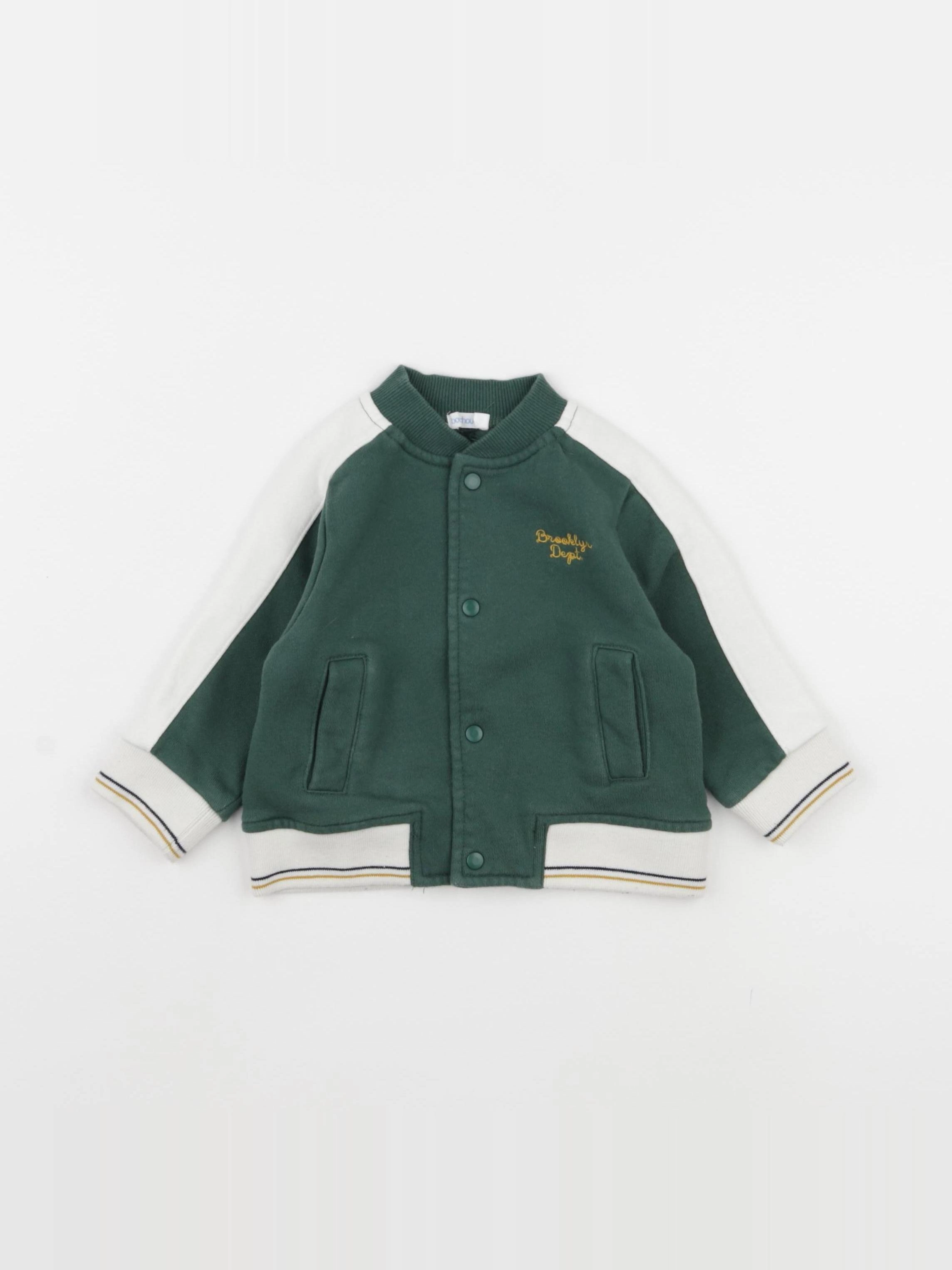Boutchou - veste vert - 9 mois
