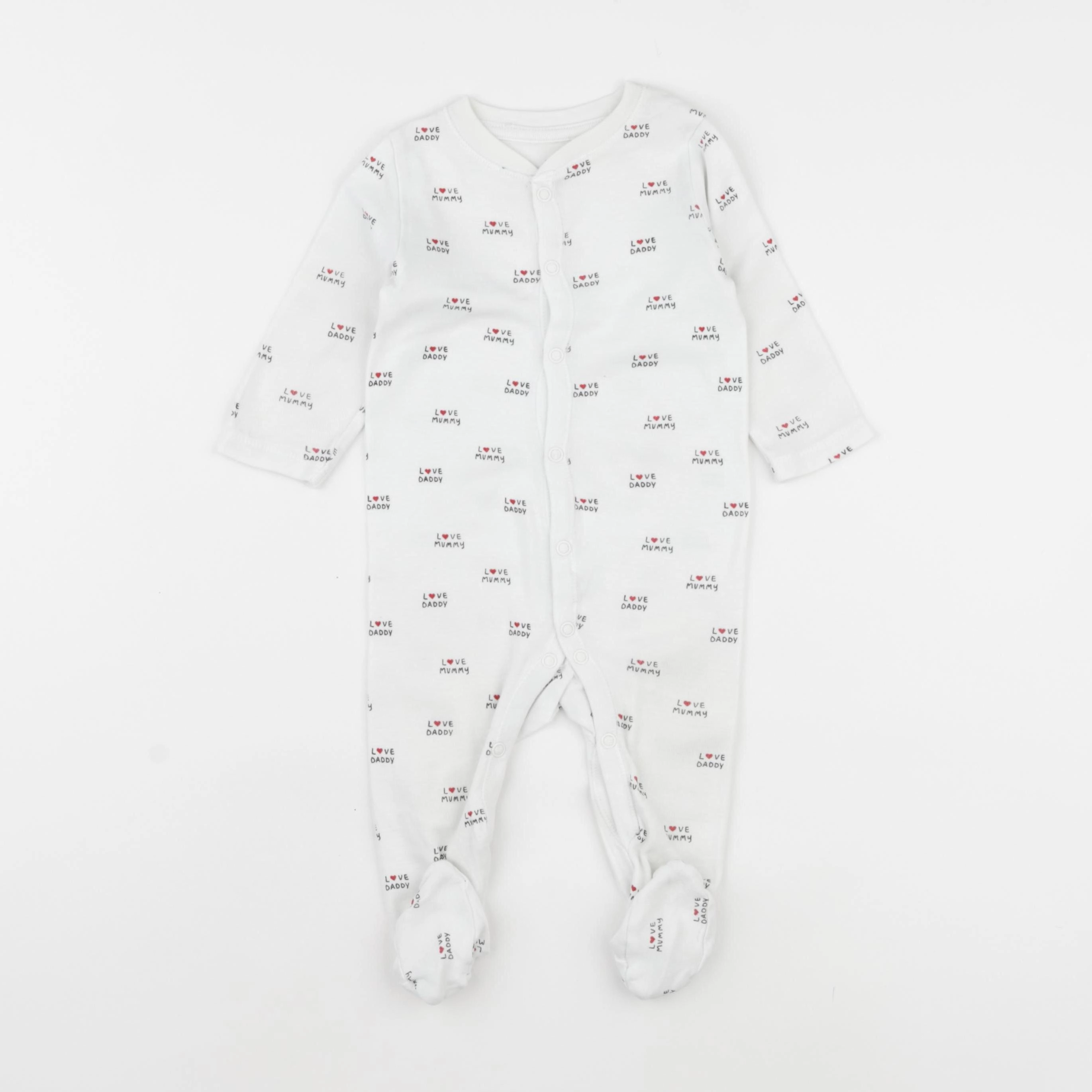 H&M - pyjama coton blanc - 3/6 mois