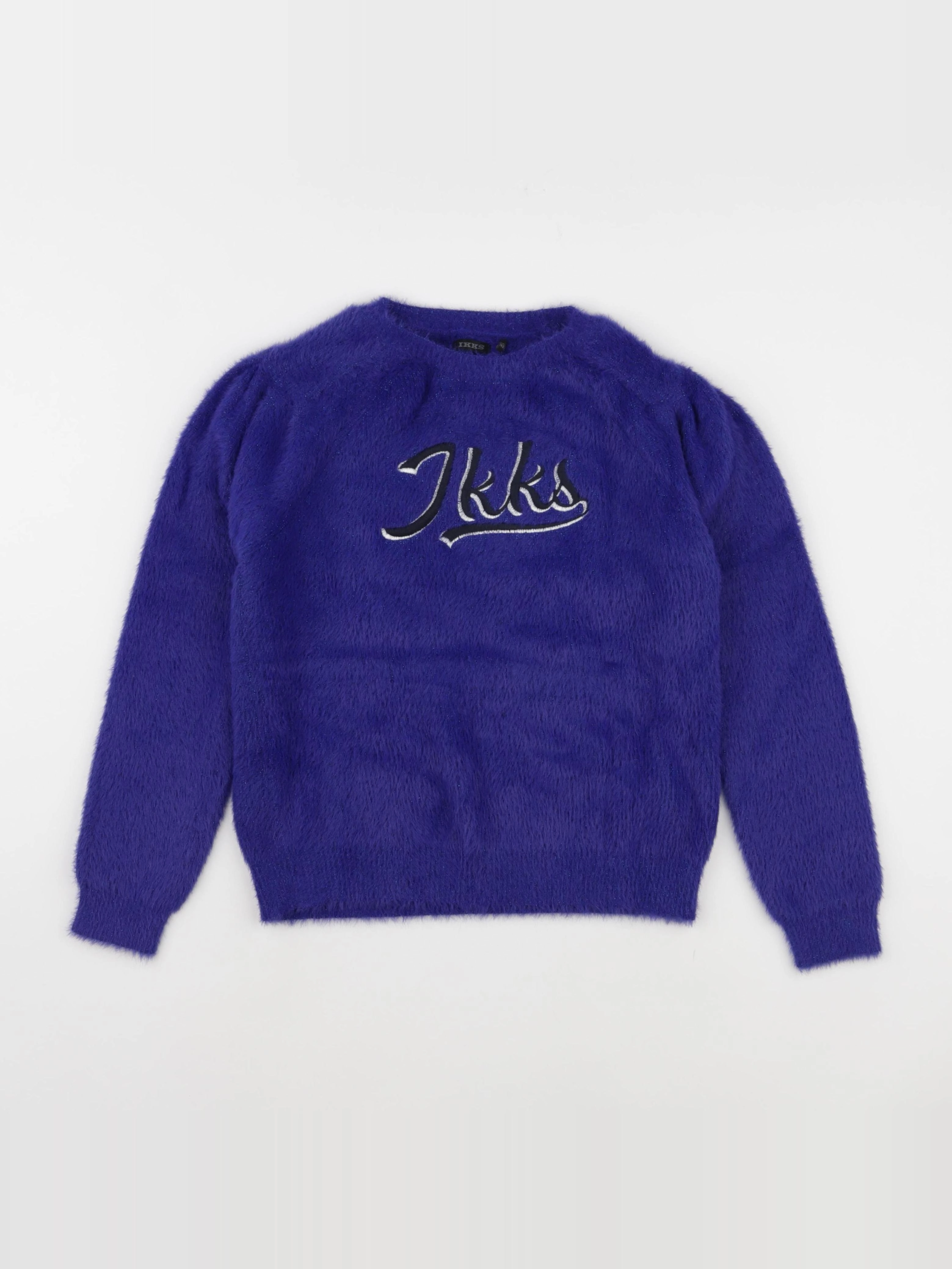 IKKS - pull bleu, argent - 10 ans