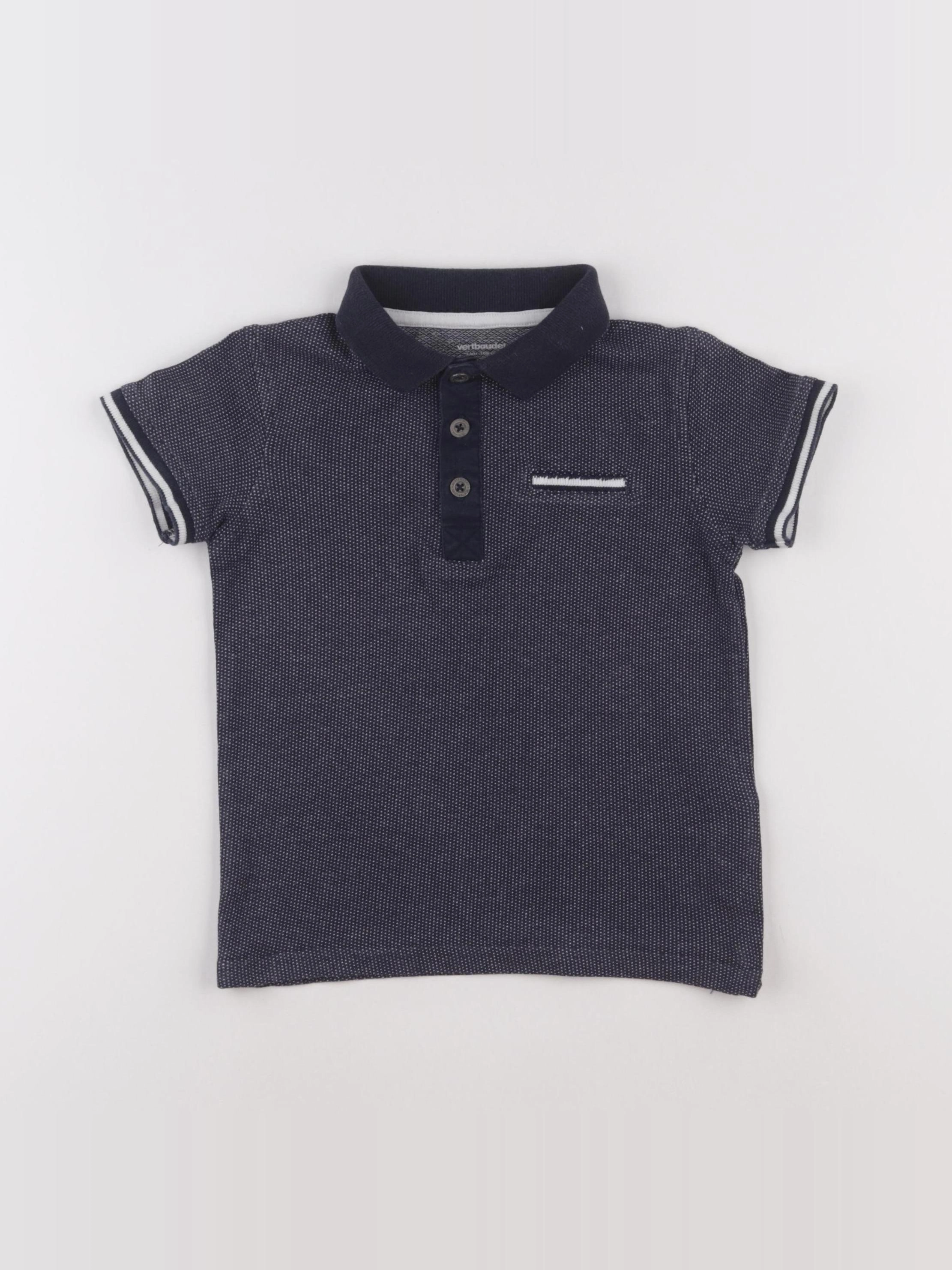 Vertbaudet - polo bleu - 5 ans